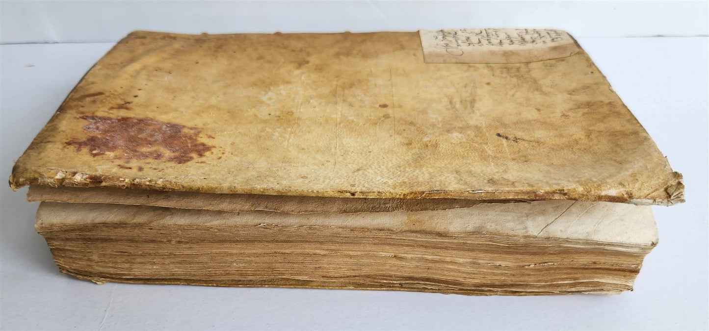 1581 LIVES of SAINTS antique VELLUM FOLIO De vitis sanctorum ab Aloysio Lipomano