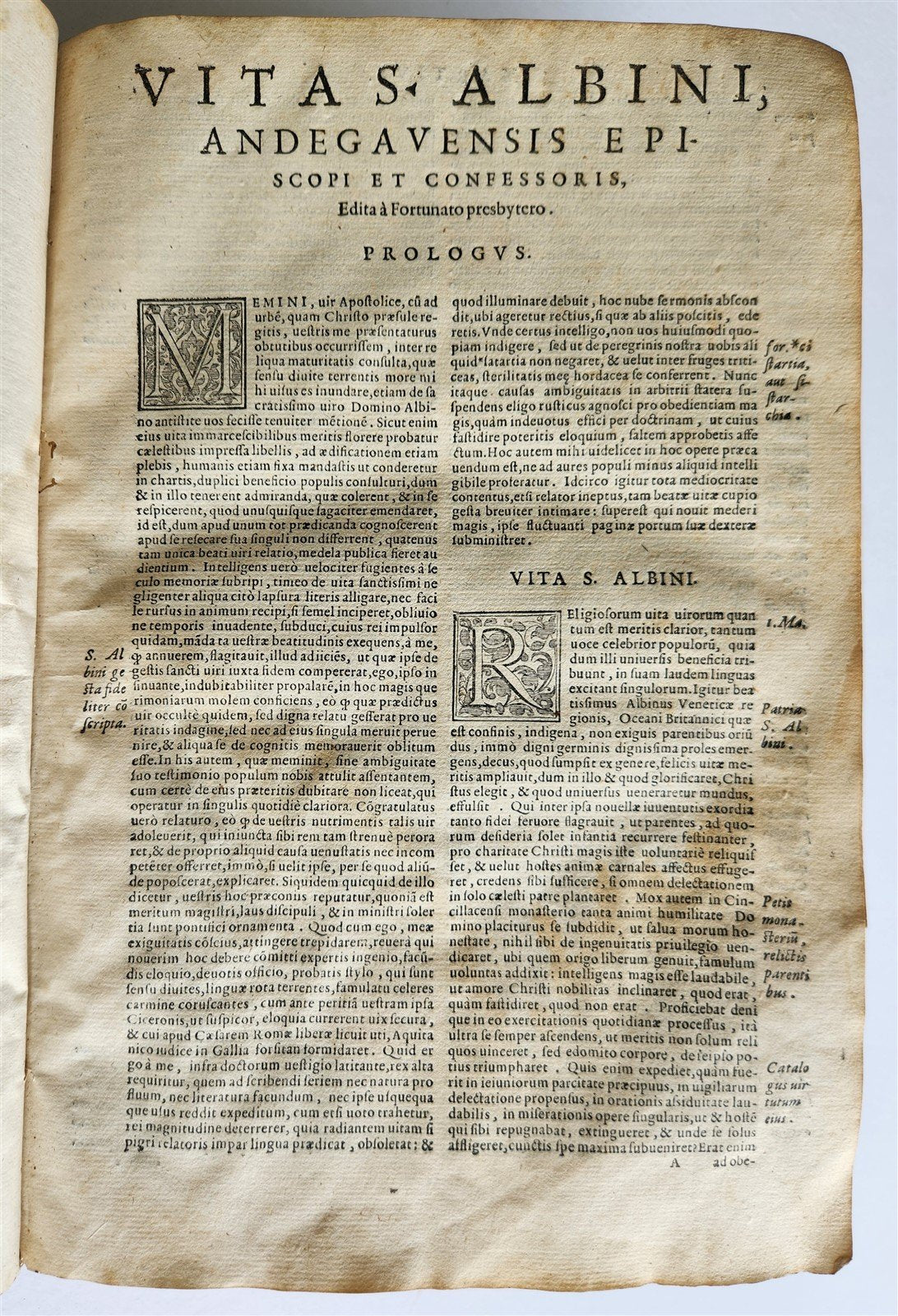 1581 LIVES of SAINTS antique VELLUM FOLIO De vitis sanctorum ab Aloysio Lipomano