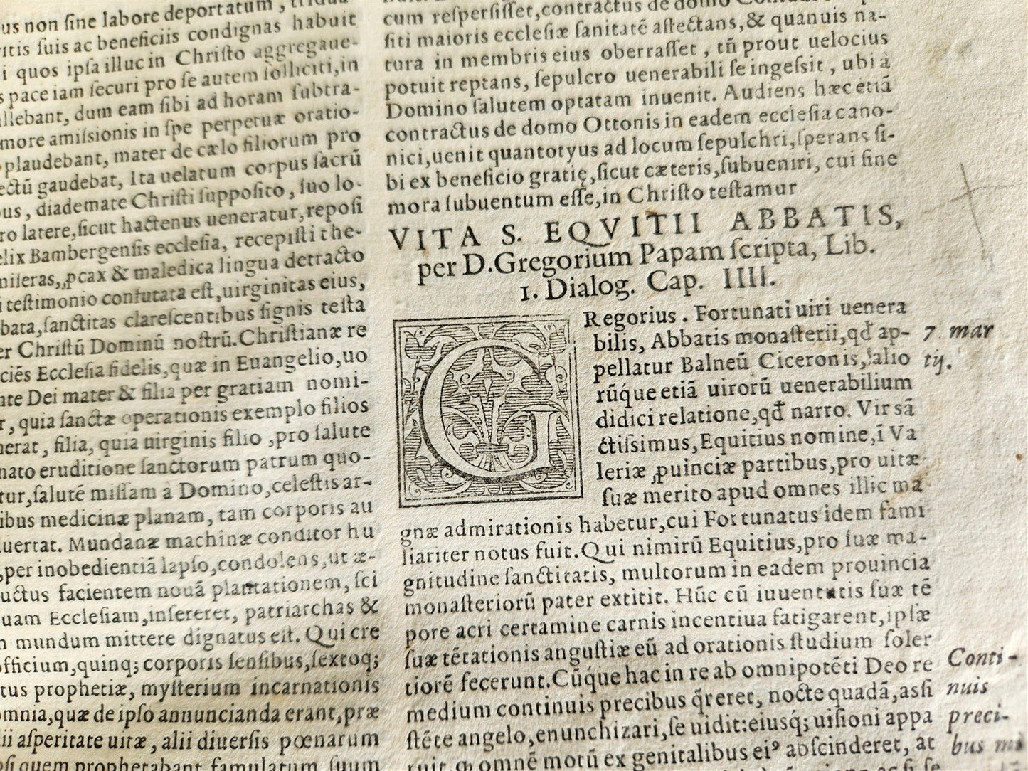 1581 LIVES of SAINTS antique VELLUM FOLIO De vitis sanctorum ab Aloysio Lipomano