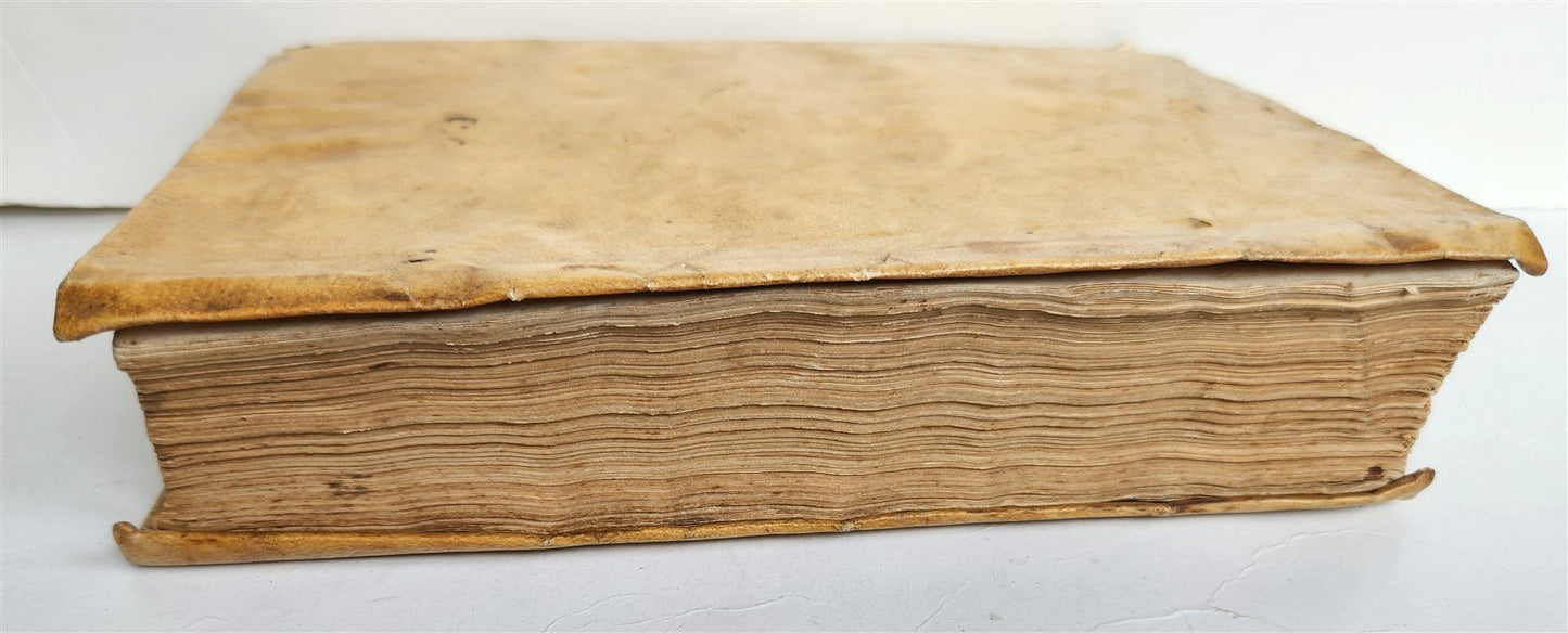 1566 APOPHTHEGMATA by PLUTARCH antique VELLUM BOUND w/ MANUSCRIPT TITLE 16th C.