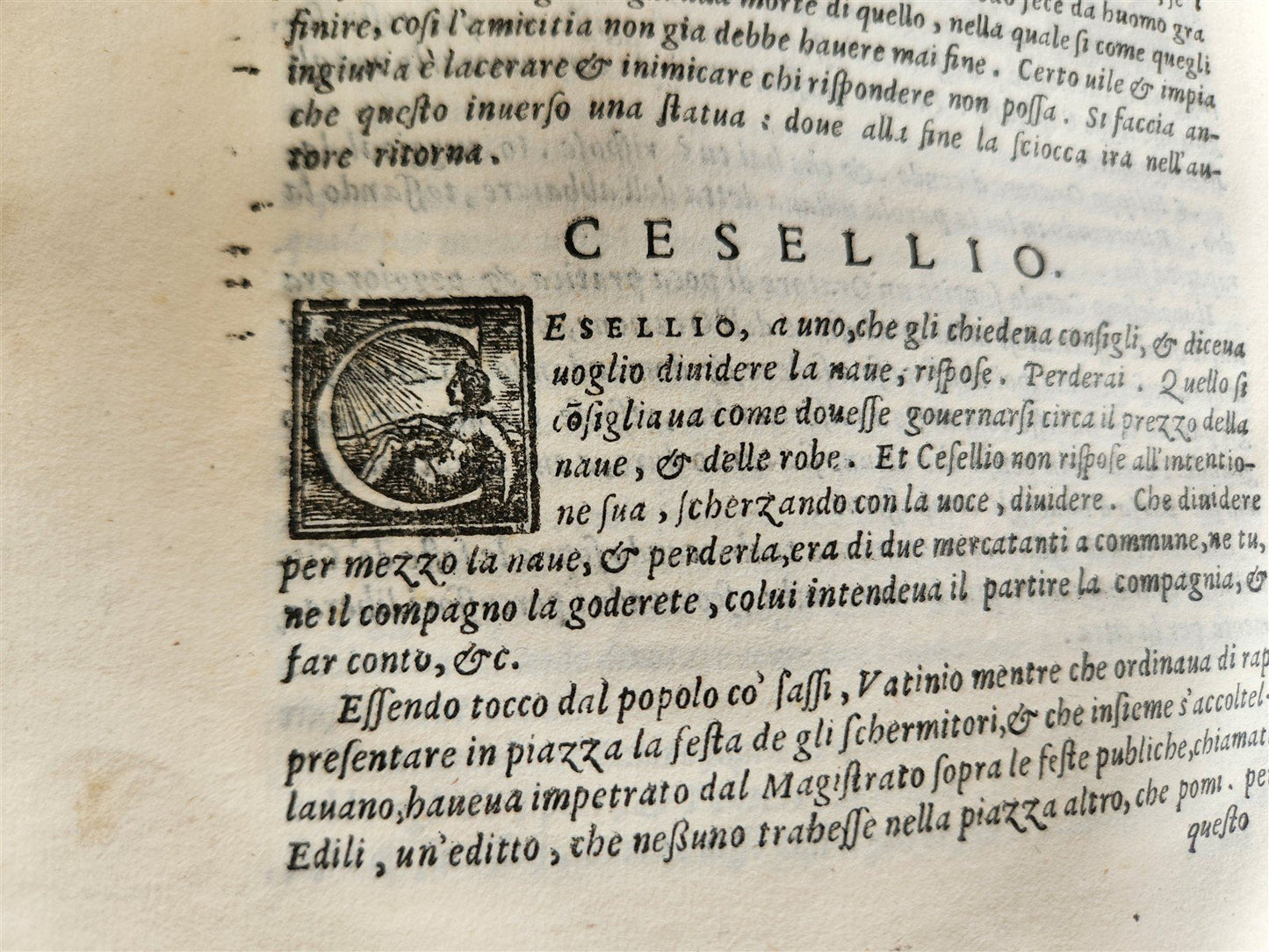 1566 APOPHTHEGMATA by PLUTARCH antique VELLUM BOUND w/ MANUSCRIPT TITLE 16th C.