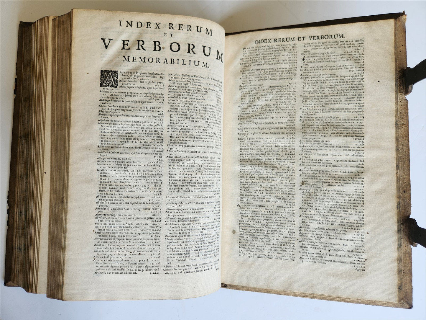 1727 COMMENTARIUS in IEREMIAM PROPHETAM THRENOS et BARUCH PIGSKIN FOLIO antique