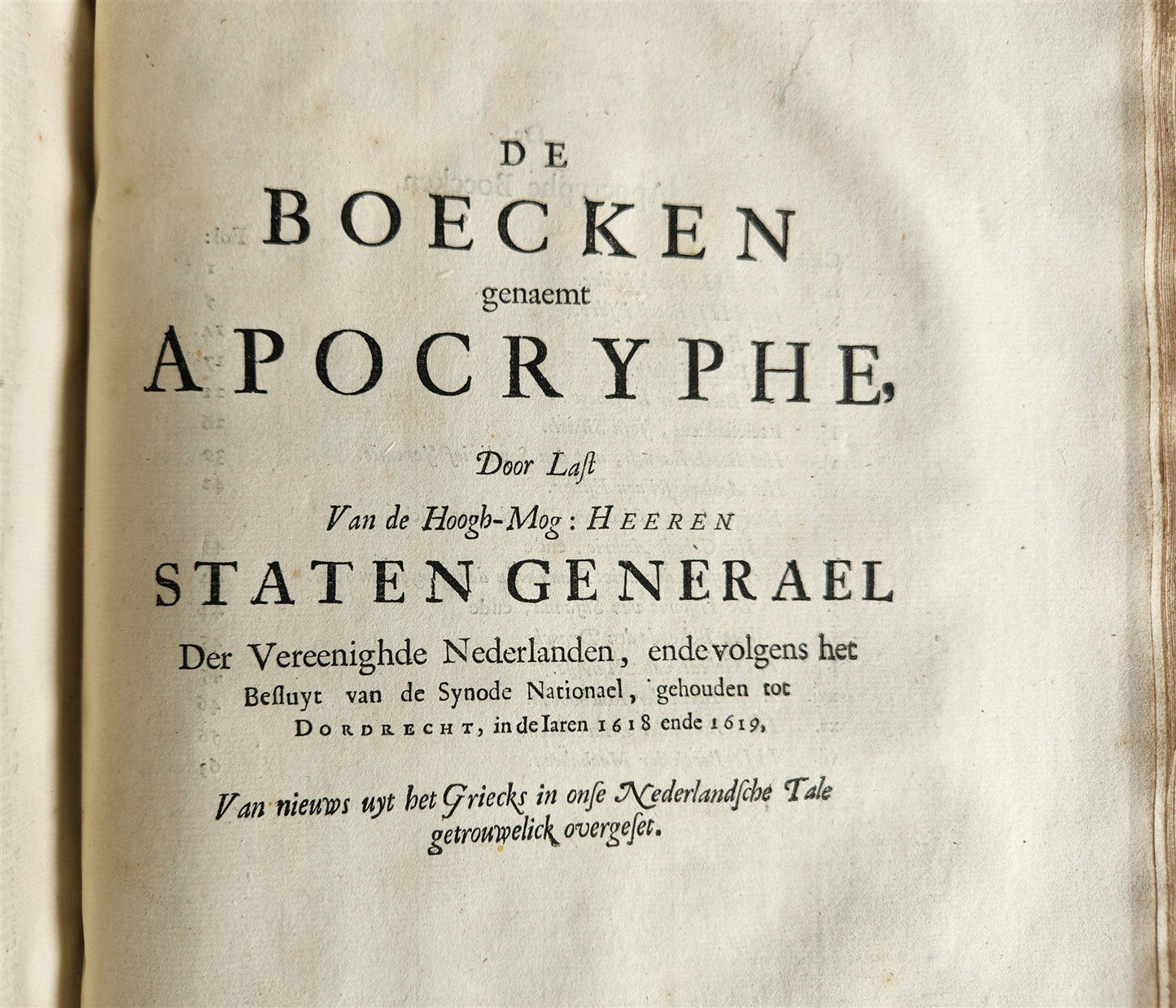1687 BIBLE in DUTCH MASSIVE FOLIO antique ILLUSTRATED w/ 5 MAPS
