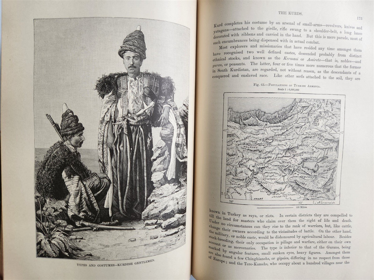 1884-85 EARTH & ITS INHABITANTS ASIA 4 ILLUSTRATED VOLUMES antique
