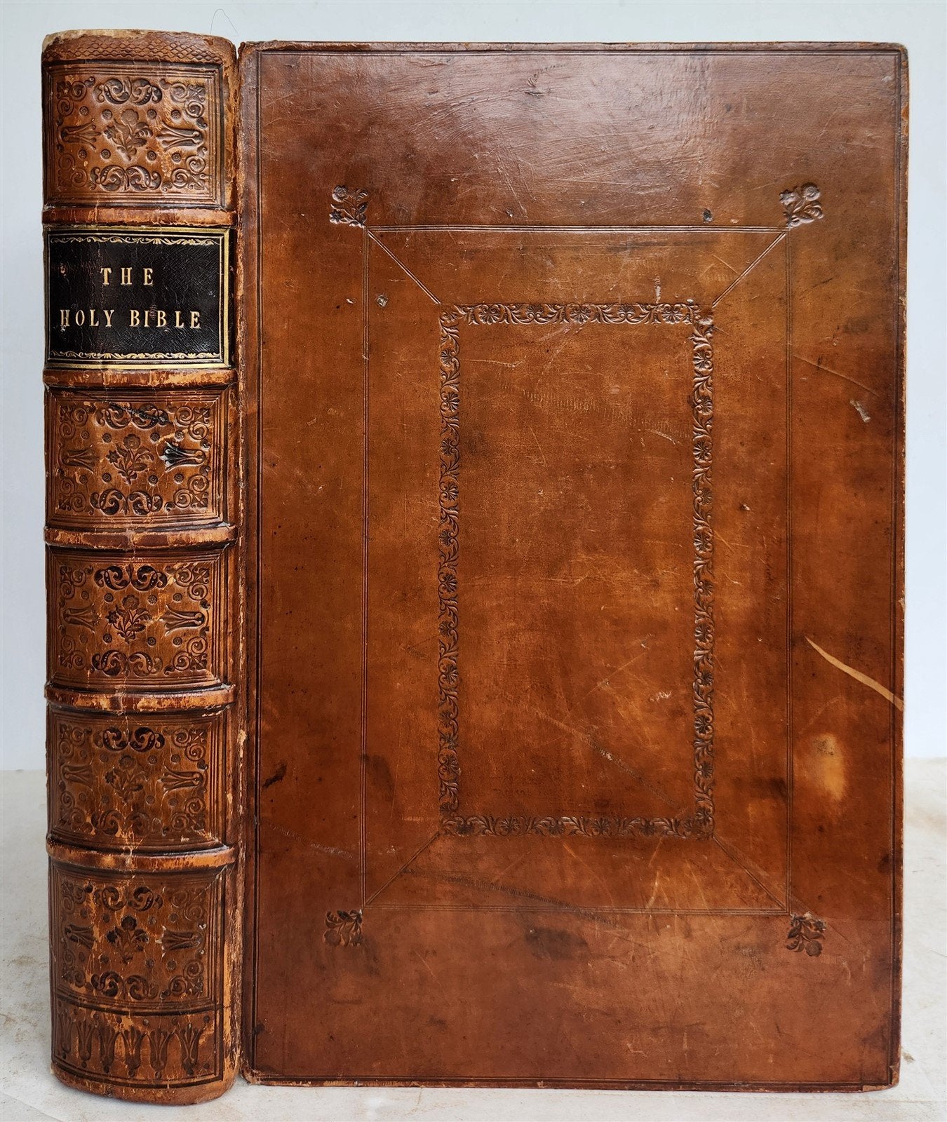 1683 BIBLE in ENGLISH ILLUSTRATED w/ MAPS KING JAMES FOLIO antique