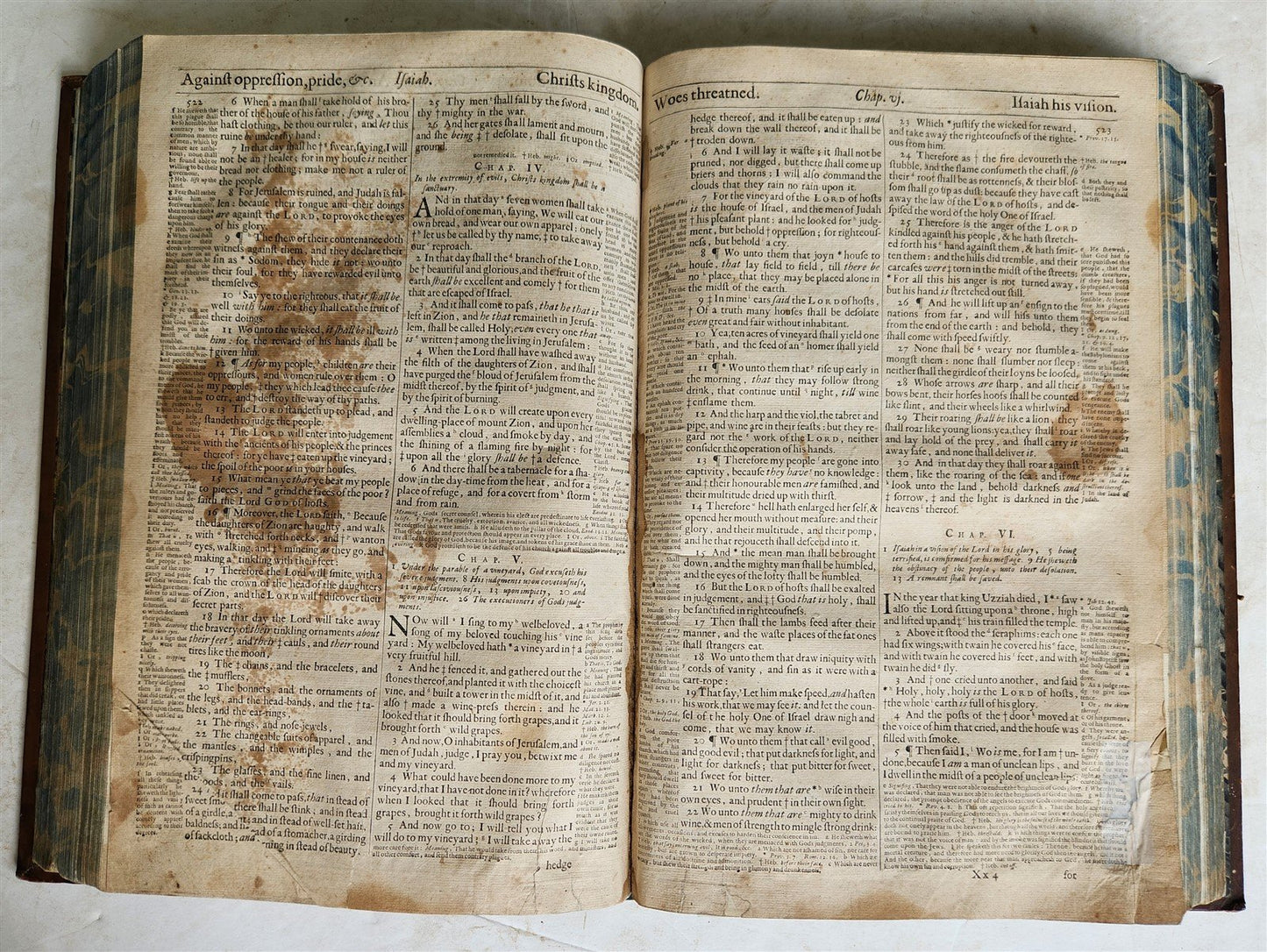 1683 BIBLE in ENGLISH ILLUSTRATED w/ MAPS KING JAMES FOLIO antique