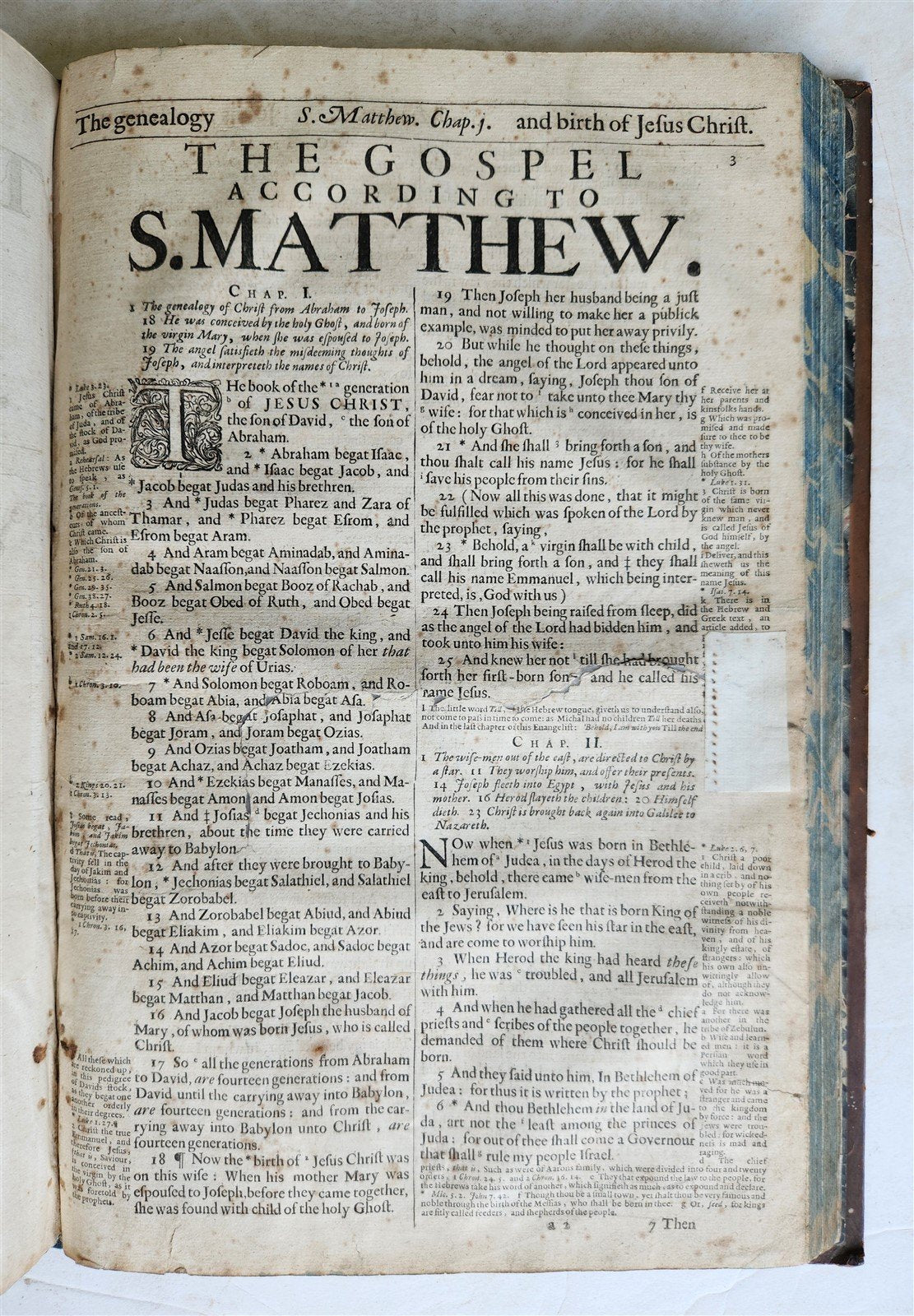 1683 BIBLE in ENGLISH ILLUSTRATED w/ MAPS KING JAMES FOLIO antique