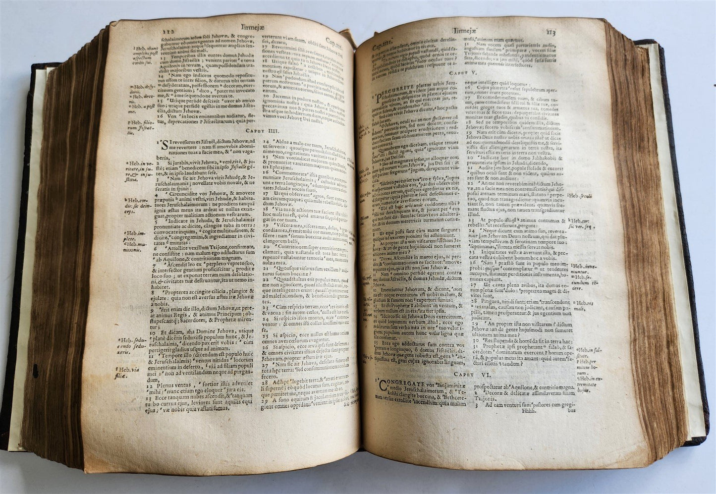 1580 BIBLE FIRST LATIN BIBLIA PRINTED in ENGLAND by Christopher Barker antique