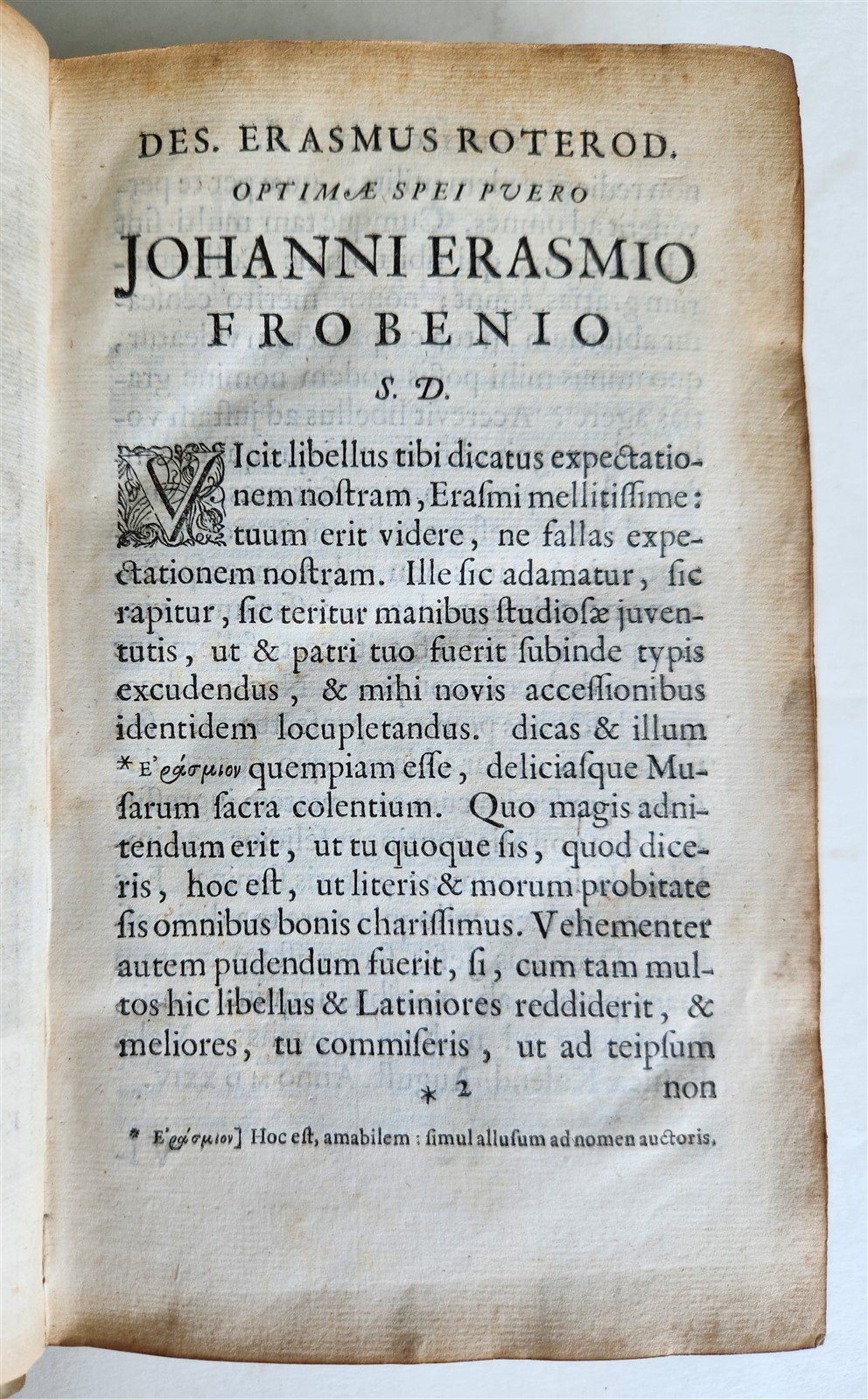 1693 COLLOQUIA by ERASMUS antique VELLUM BOUND 17th CENTURY