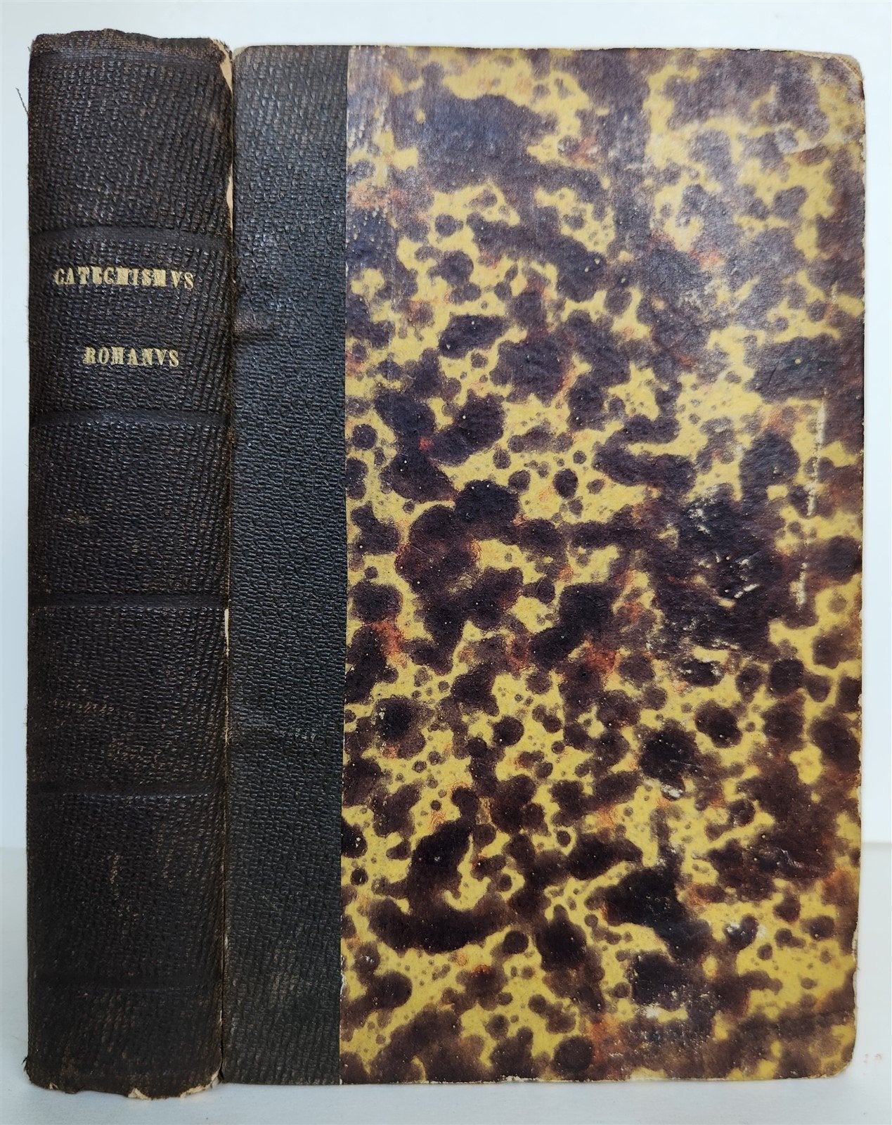 1596 CATECHISMUS ROMANUS by PLANTIN PRESS antique 16th CENTURY