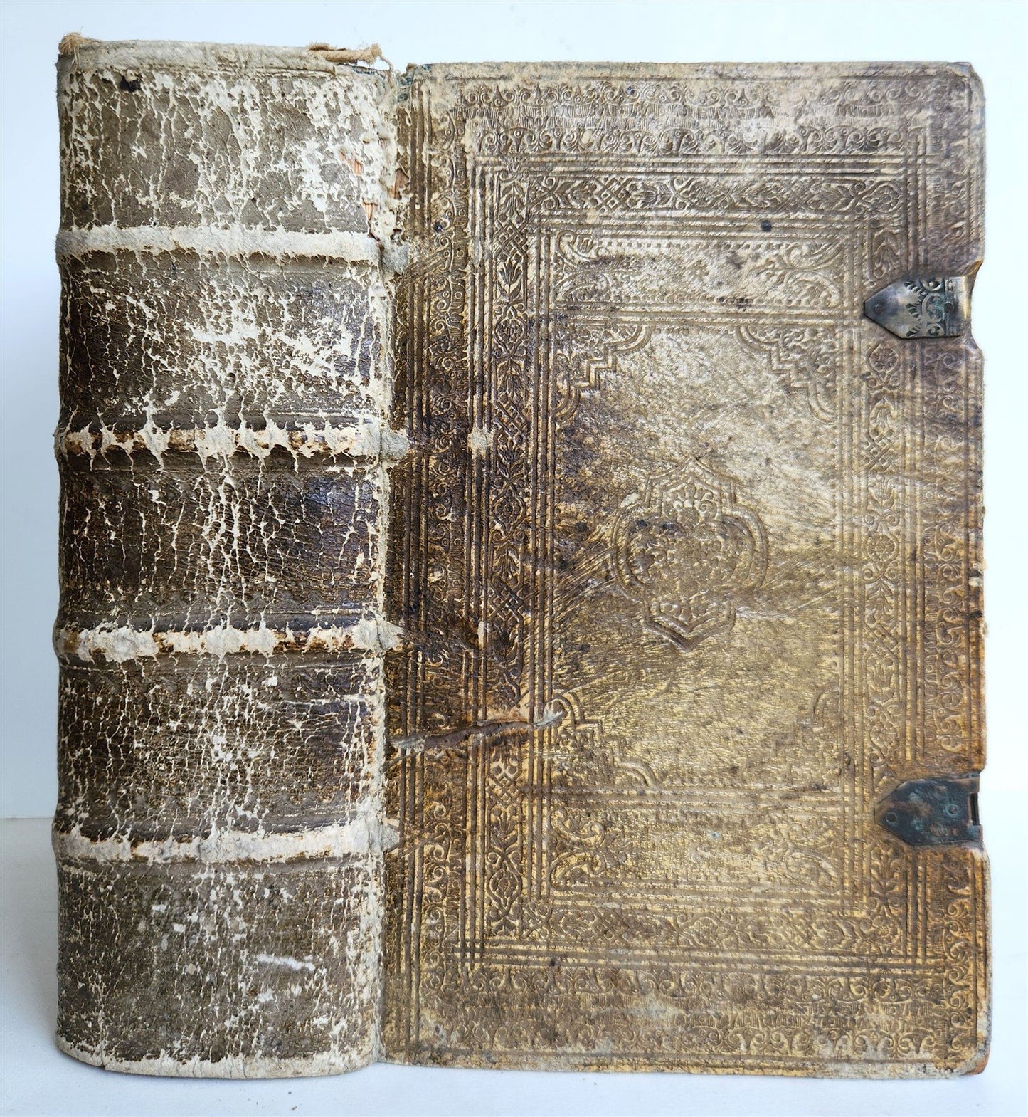 1741 LATIN GERMAN DICTIONARY incl. ANCIENT & MEDIEVAL antique PIGSKIN BINDING