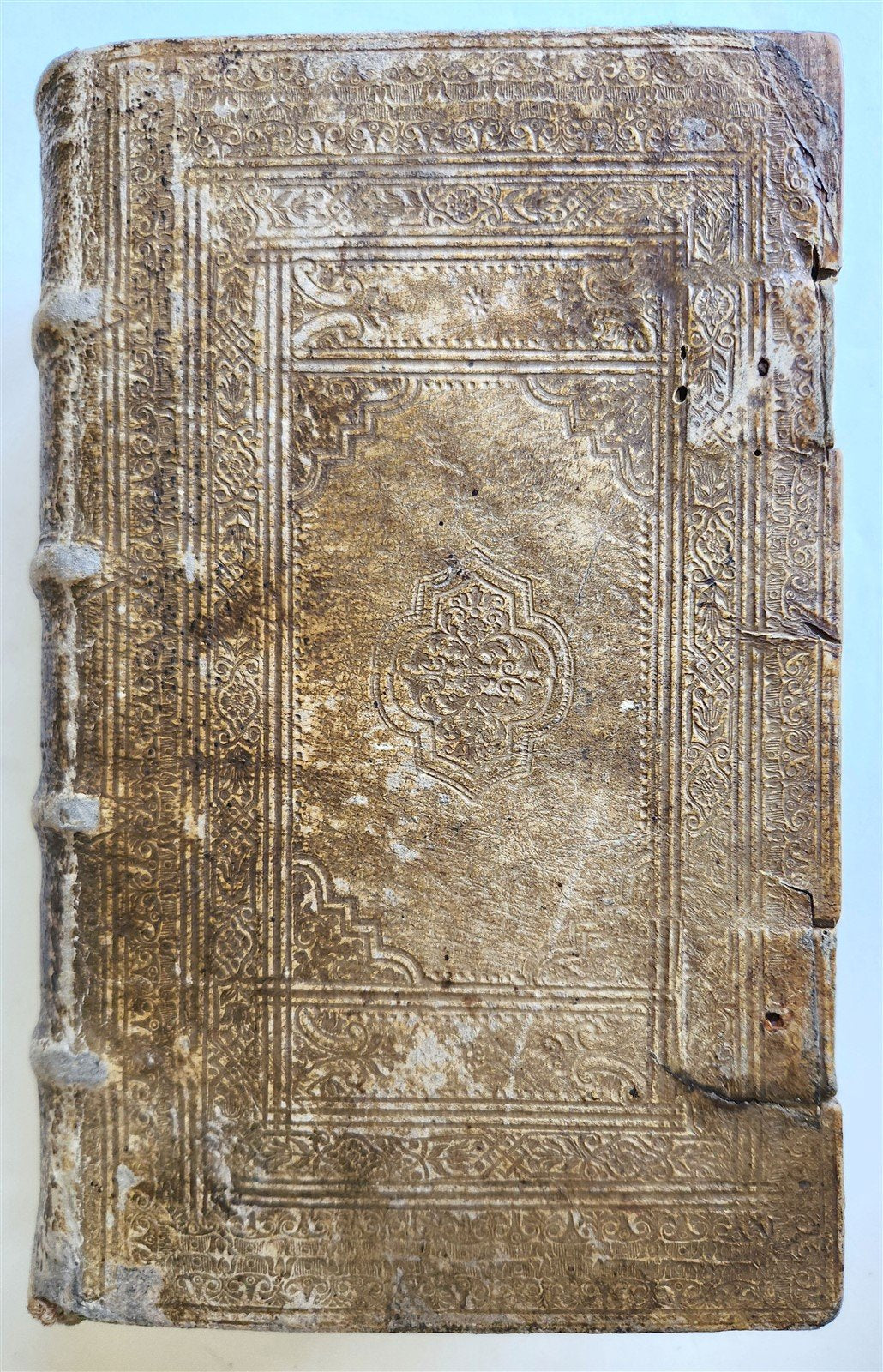 1741 LATIN GERMAN DICTIONARY incl. ANCIENT & MEDIEVAL antique PIGSKIN BINDING