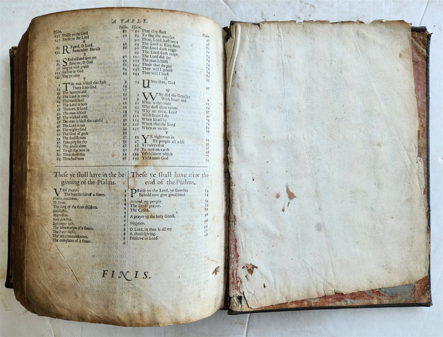 1678 BIBLE in ENGLISH w/ ORIGINAL BINDING antique OLD & NEW TESTAMENT 17th CENT.
