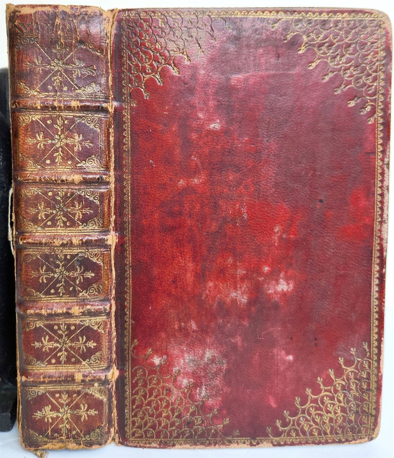 1647 BIBLE in ENGLISH w/ ORIGINAL BINDING antique OLD & NEW TESTAMENT 17th CENT.