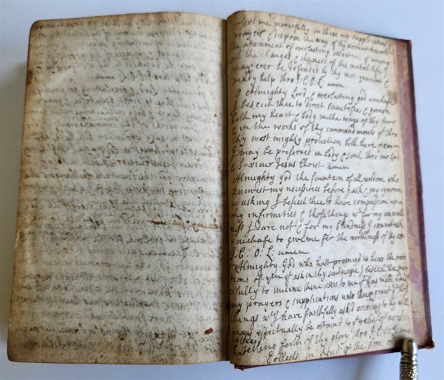 1647 BIBLE in ENGLISH w/ ORIGINAL BINDING antique OLD & NEW TESTAMENT 17th CENT.