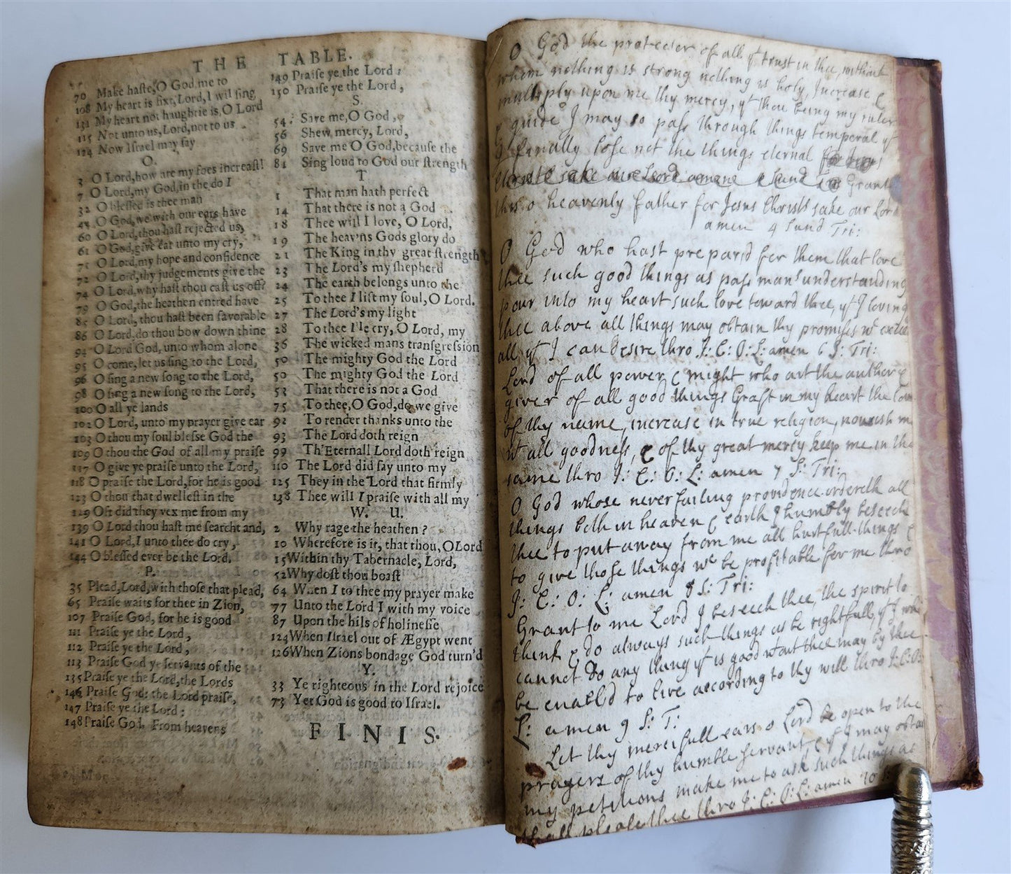 1647 BIBLE in ENGLISH w/ ORIGINAL BINDING antique OLD & NEW TESTAMENT 17th CENT.