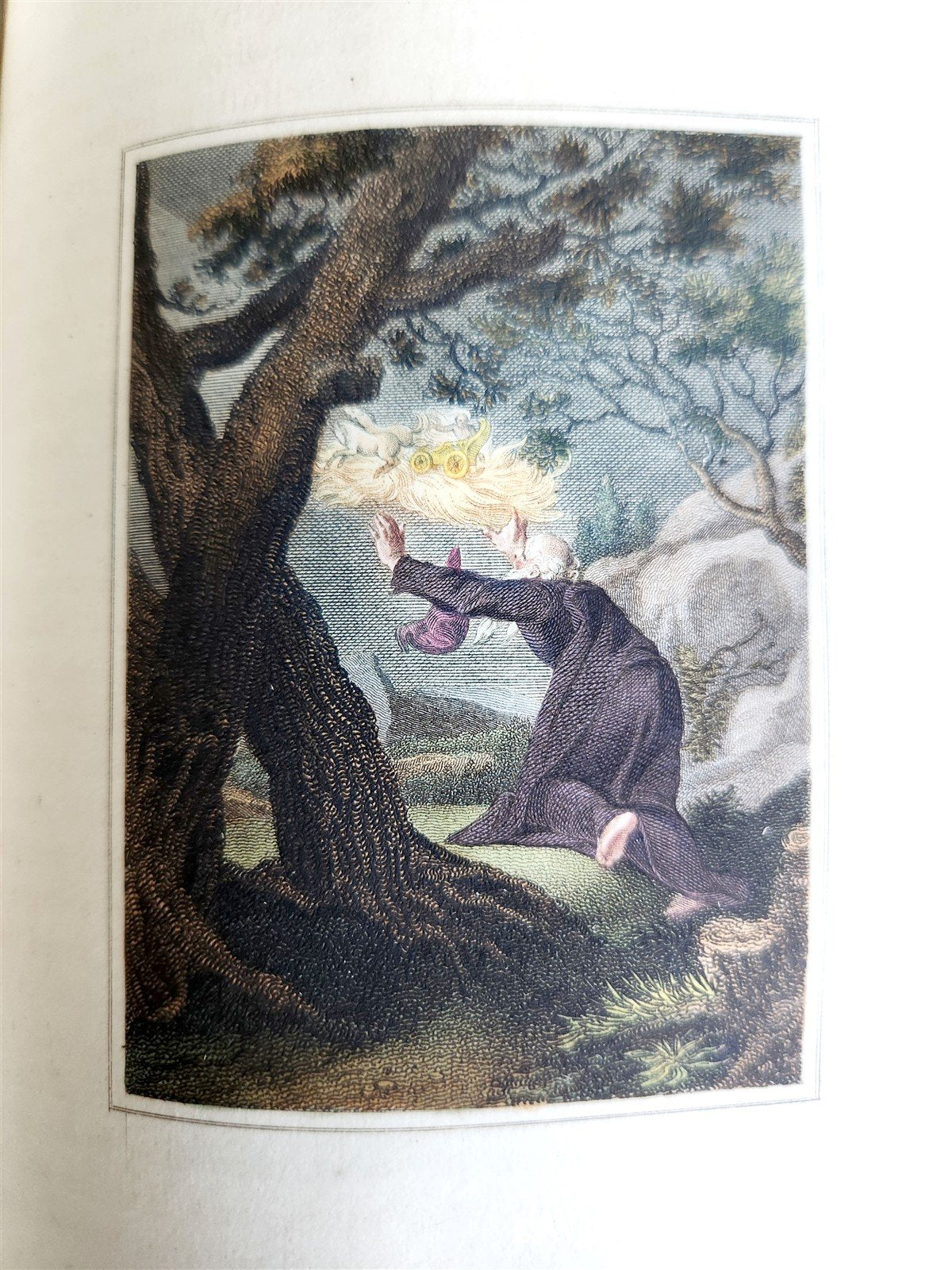 1802 BOOK of COMMON PRAYER w/ PSALTER ILLUSTRATED in COLOR antique in ENGLISH