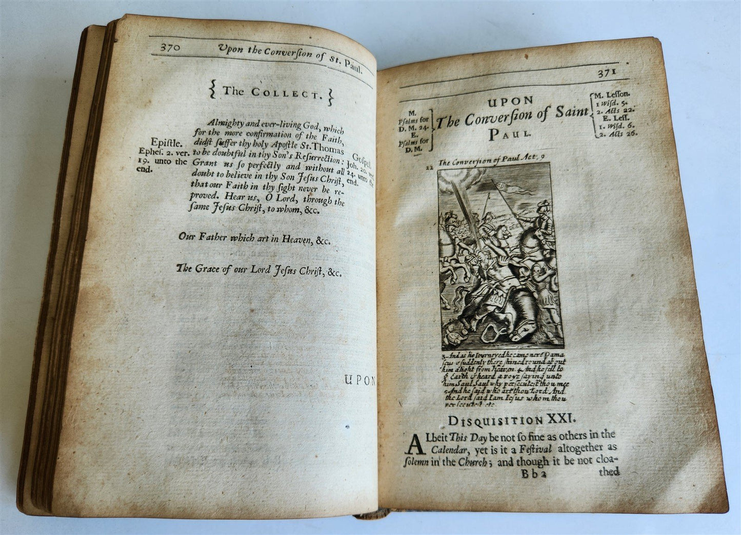 1678 ILLUSTRATED PRIMITIVE DEVOTION in FEASTS & FASTS antique in ENGLISH