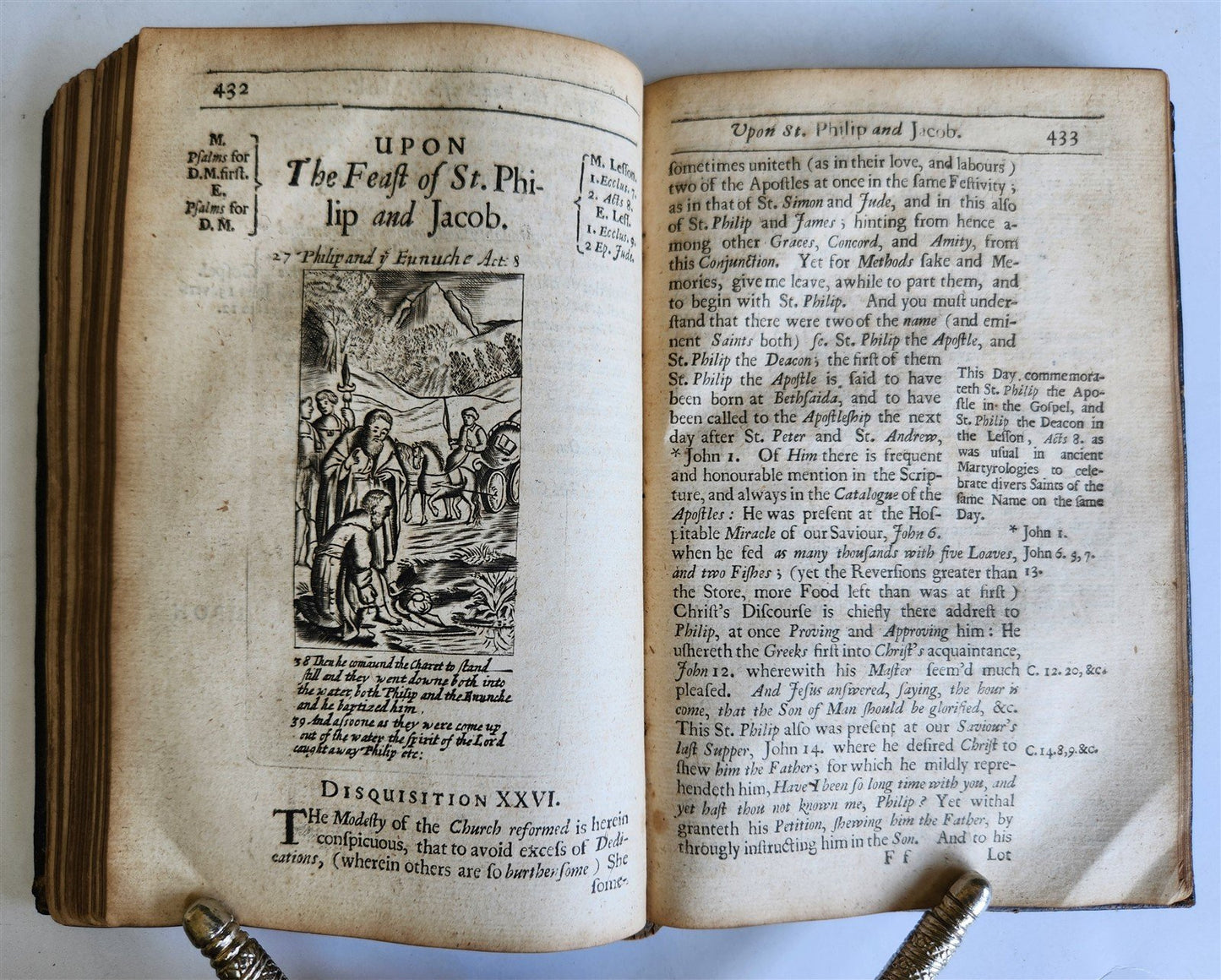 1678 ILLUSTRATED PRIMITIVE DEVOTION in FEASTS & FASTS antique in ENGLISH