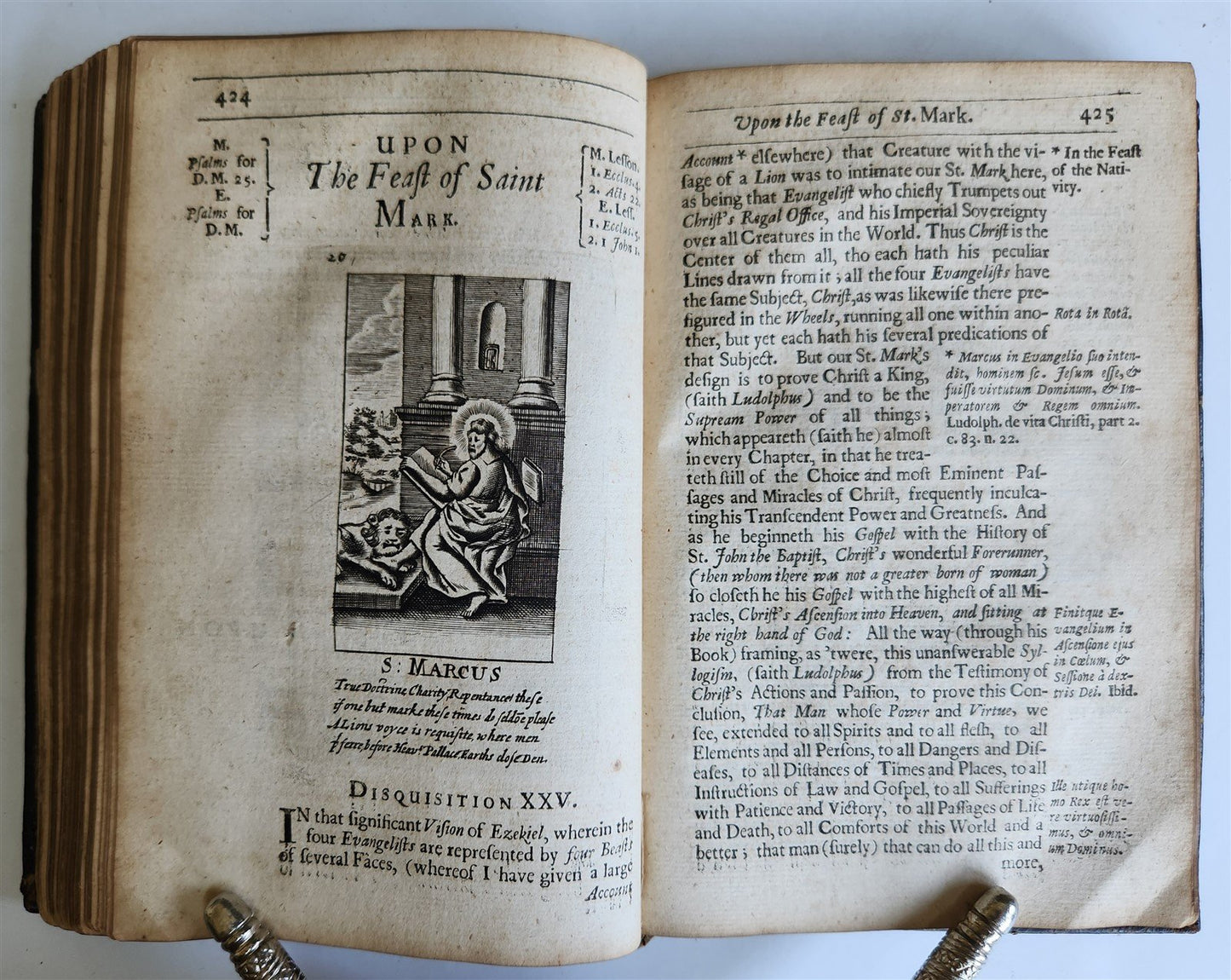 1678 ILLUSTRATED PRIMITIVE DEVOTION in FEASTS & FASTS antique in ENGLISH