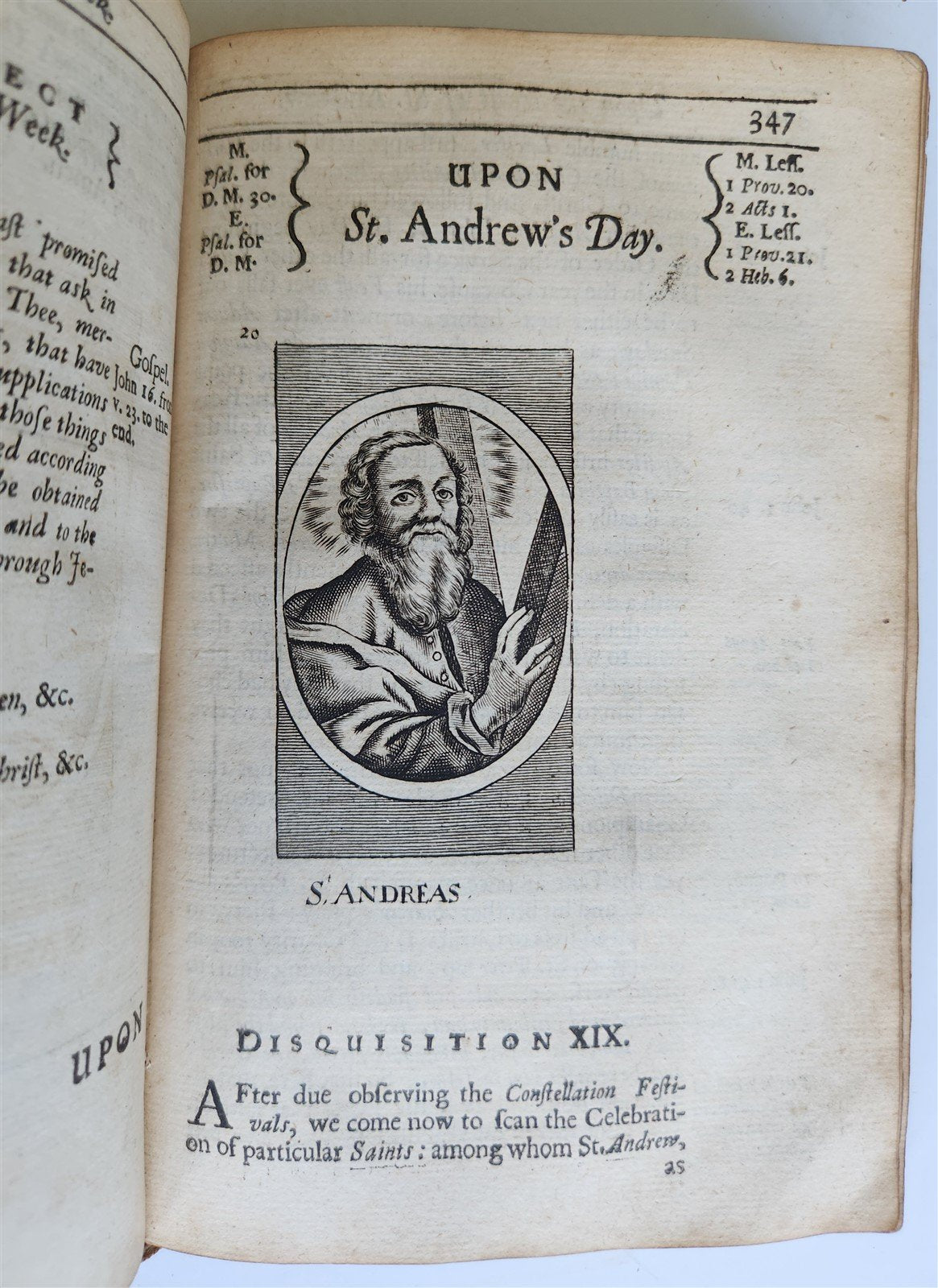 1678 ILLUSTRATED PRIMITIVE DEVOTION in FEASTS & FASTS antique in ENGLISH