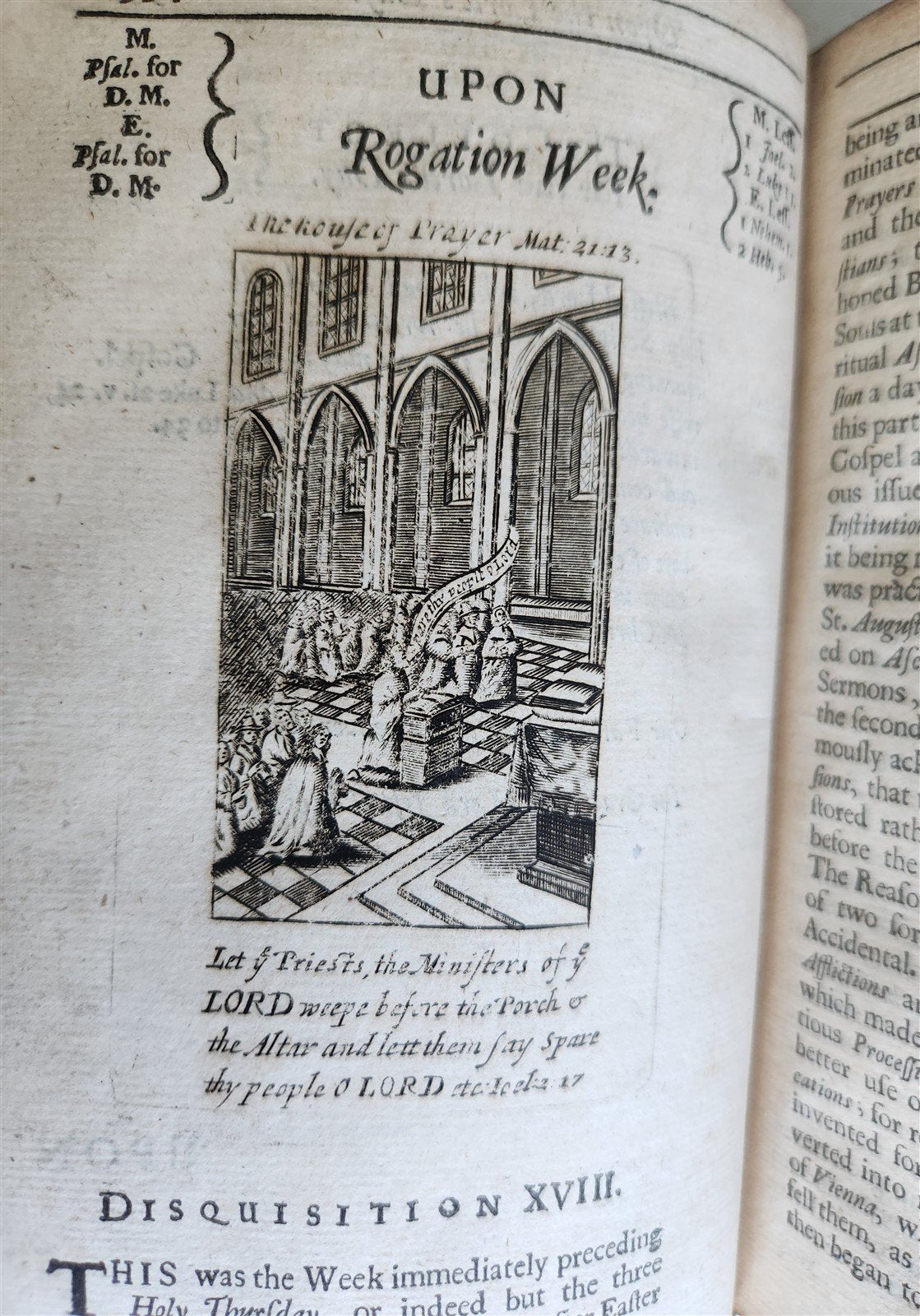 1678 ILLUSTRATED PRIMITIVE DEVOTION in FEASTS & FASTS antique in ENGLISH