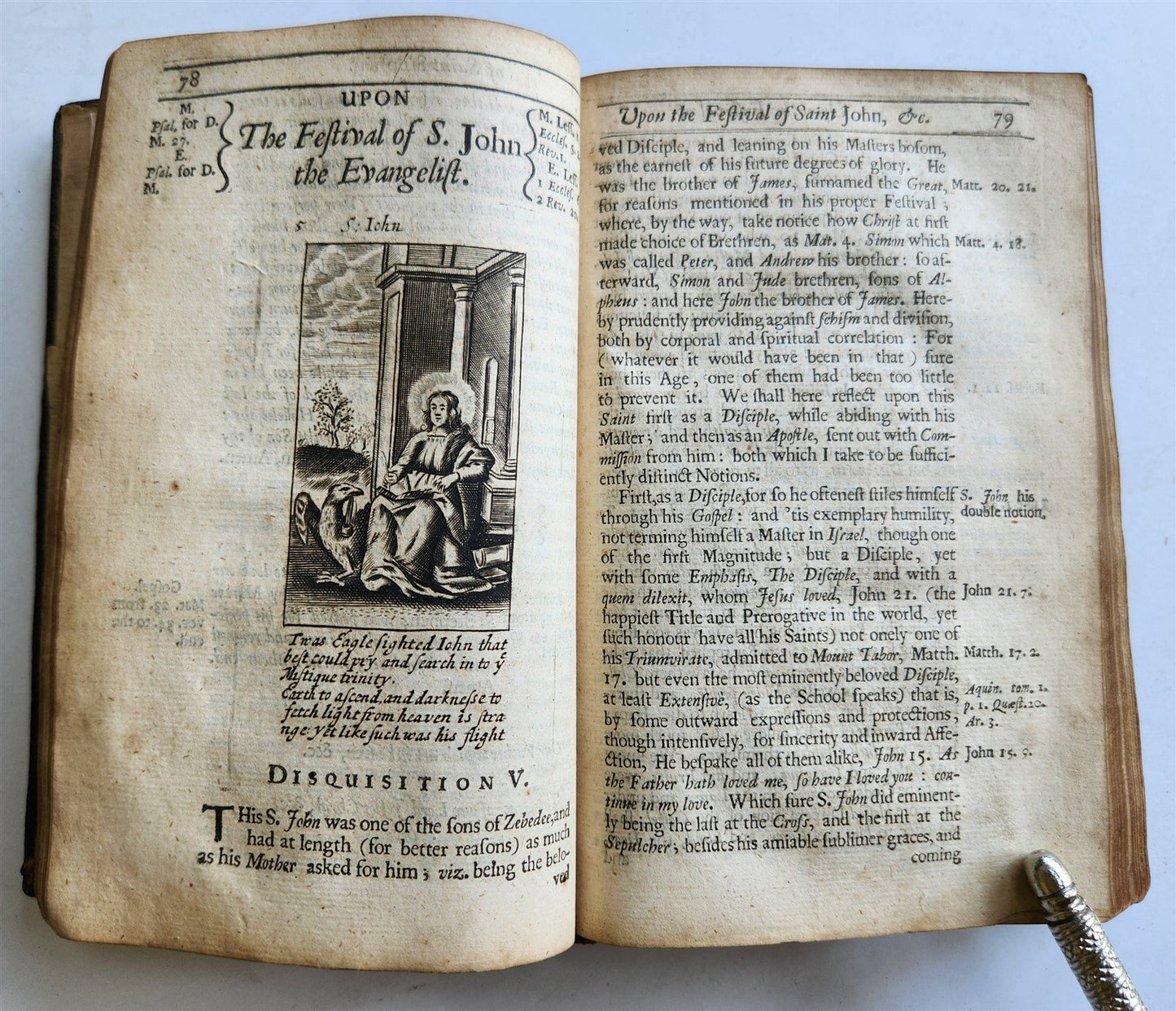 1678 ILLUSTRATED PRIMITIVE DEVOTION in FEASTS & FASTS antique in ENGLISH