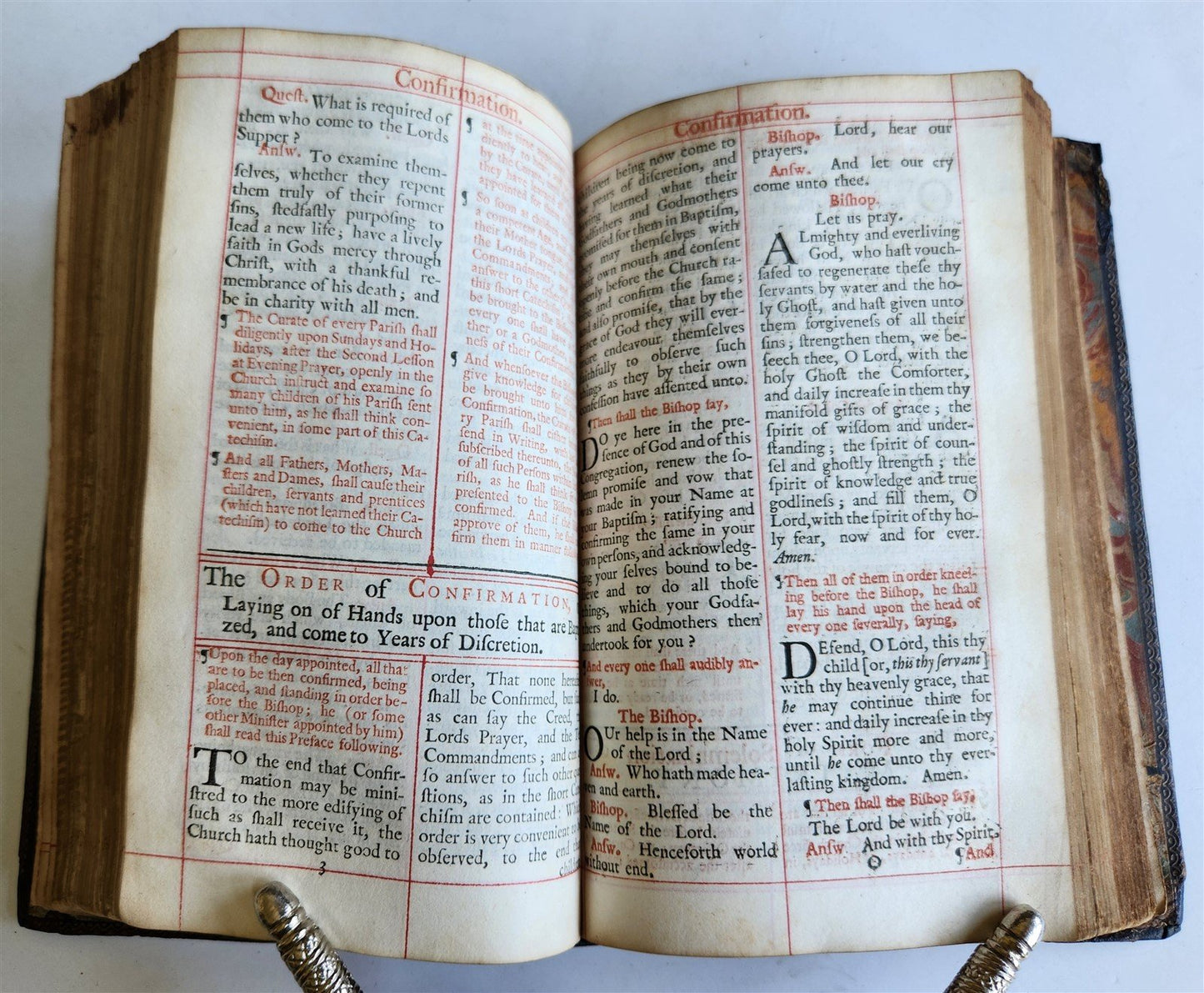 1716 BOOK of COMMON PRAYER w/ PSALTER or PSALMS of DAVID antique in ENGLISH