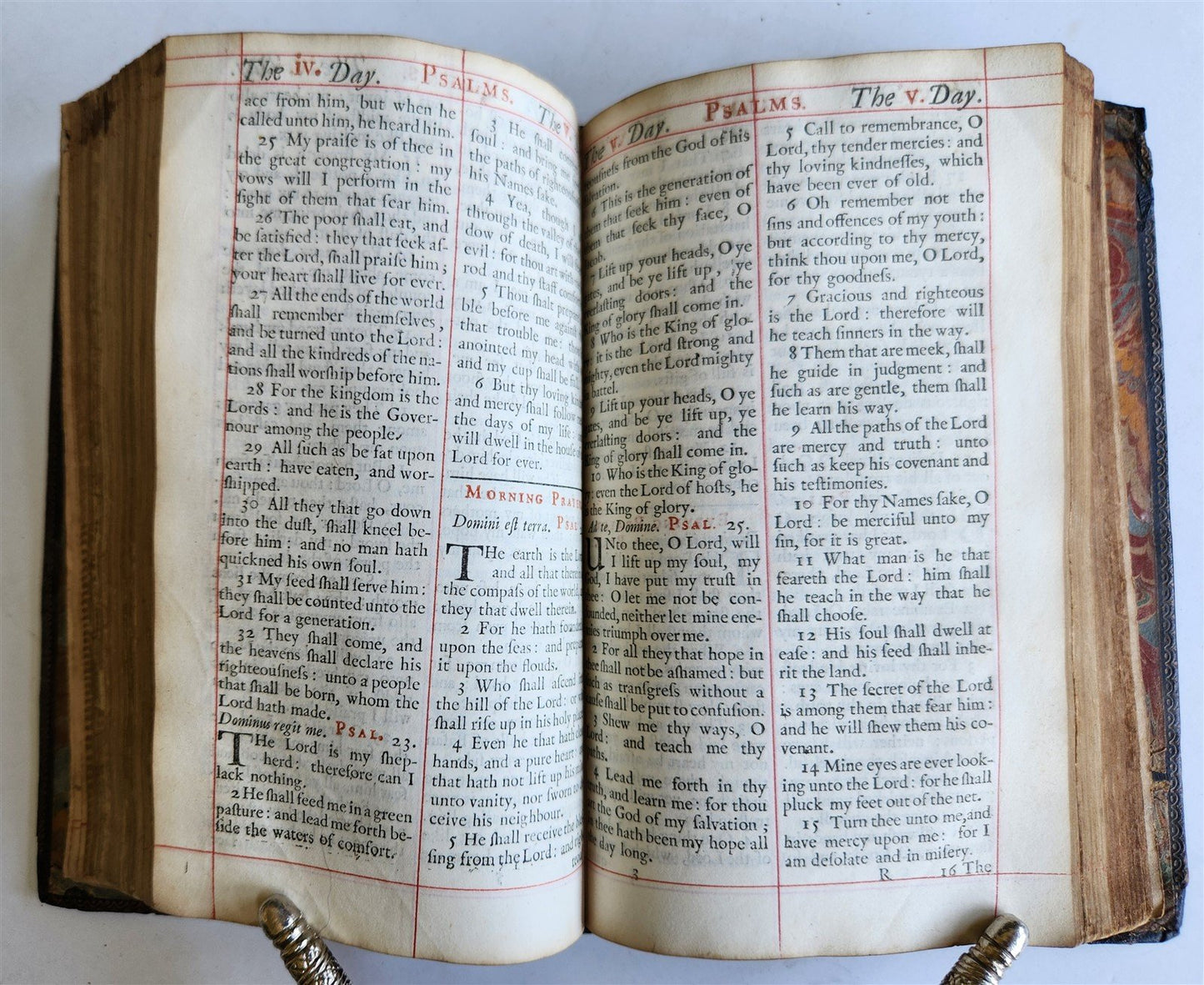1716 BOOK of COMMON PRAYER w/ PSALTER or PSALMS of DAVID antique in ENGLISH