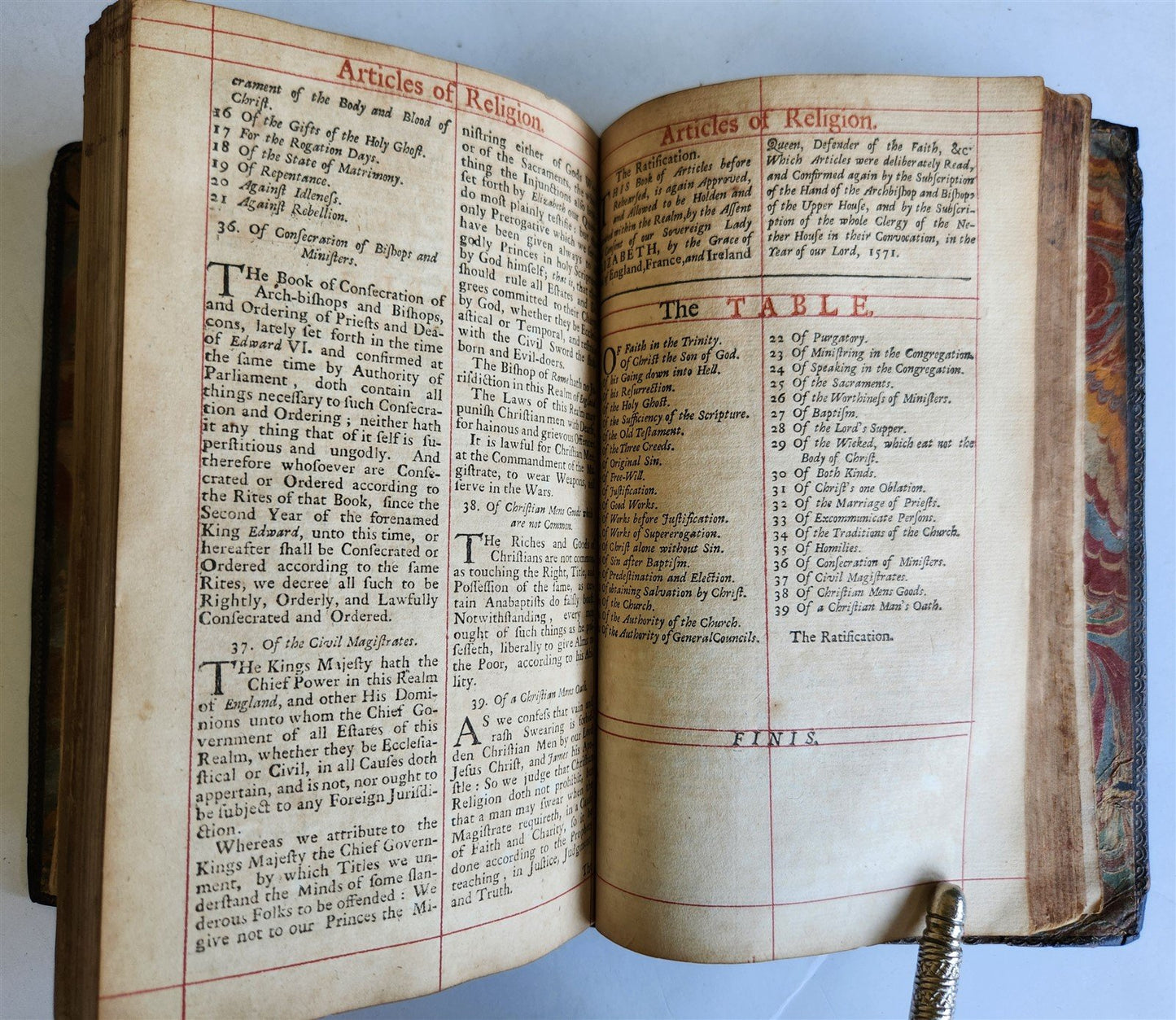 1716 BOOK of COMMON PRAYER w/ PSALTER or PSALMS of DAVID antique in ENGLISH