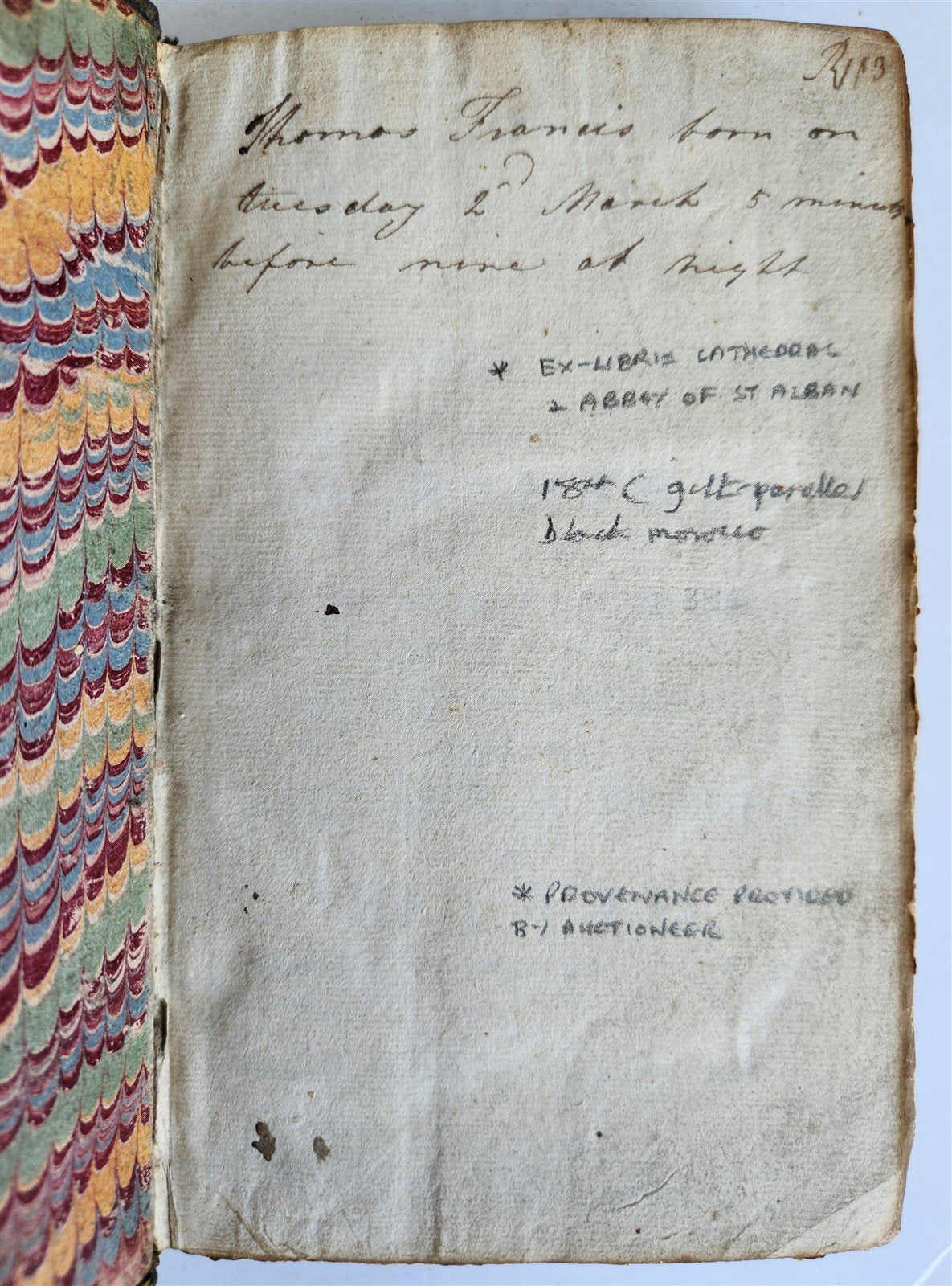 1725 BOOK of COMMON PRAYER w/ PSALTER or PSALMS of DAVID antique in ENGLISH