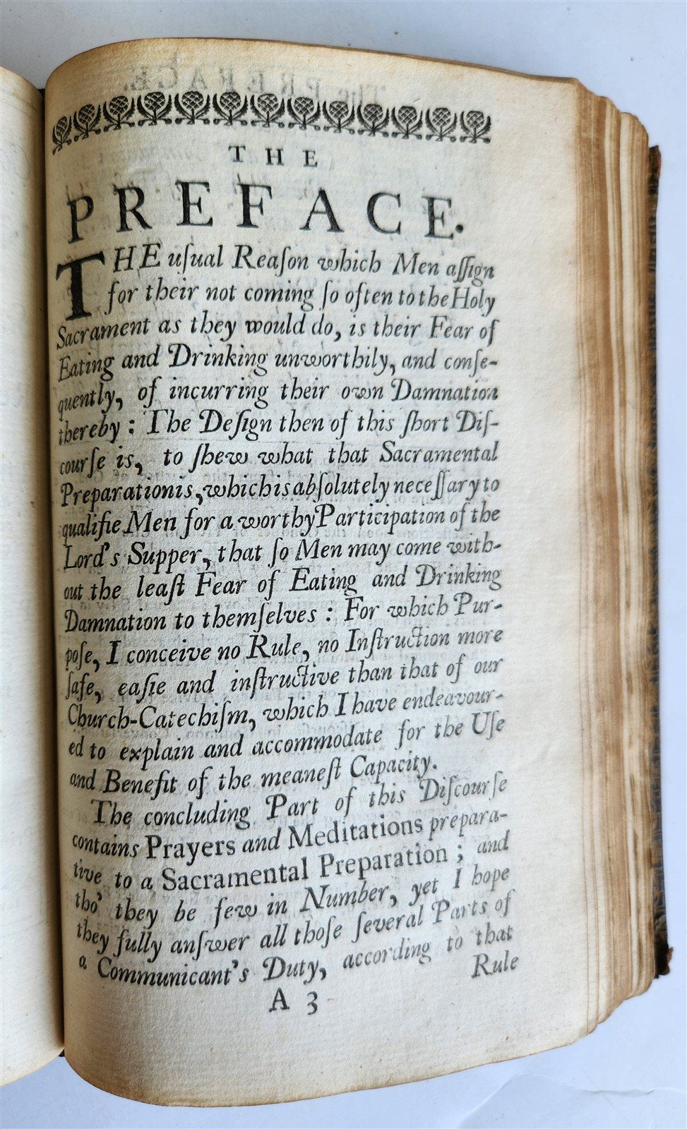 1725 BOOK of COMMON PRAYER w/ PSALTER or PSALMS of DAVID antique in ENGLISH