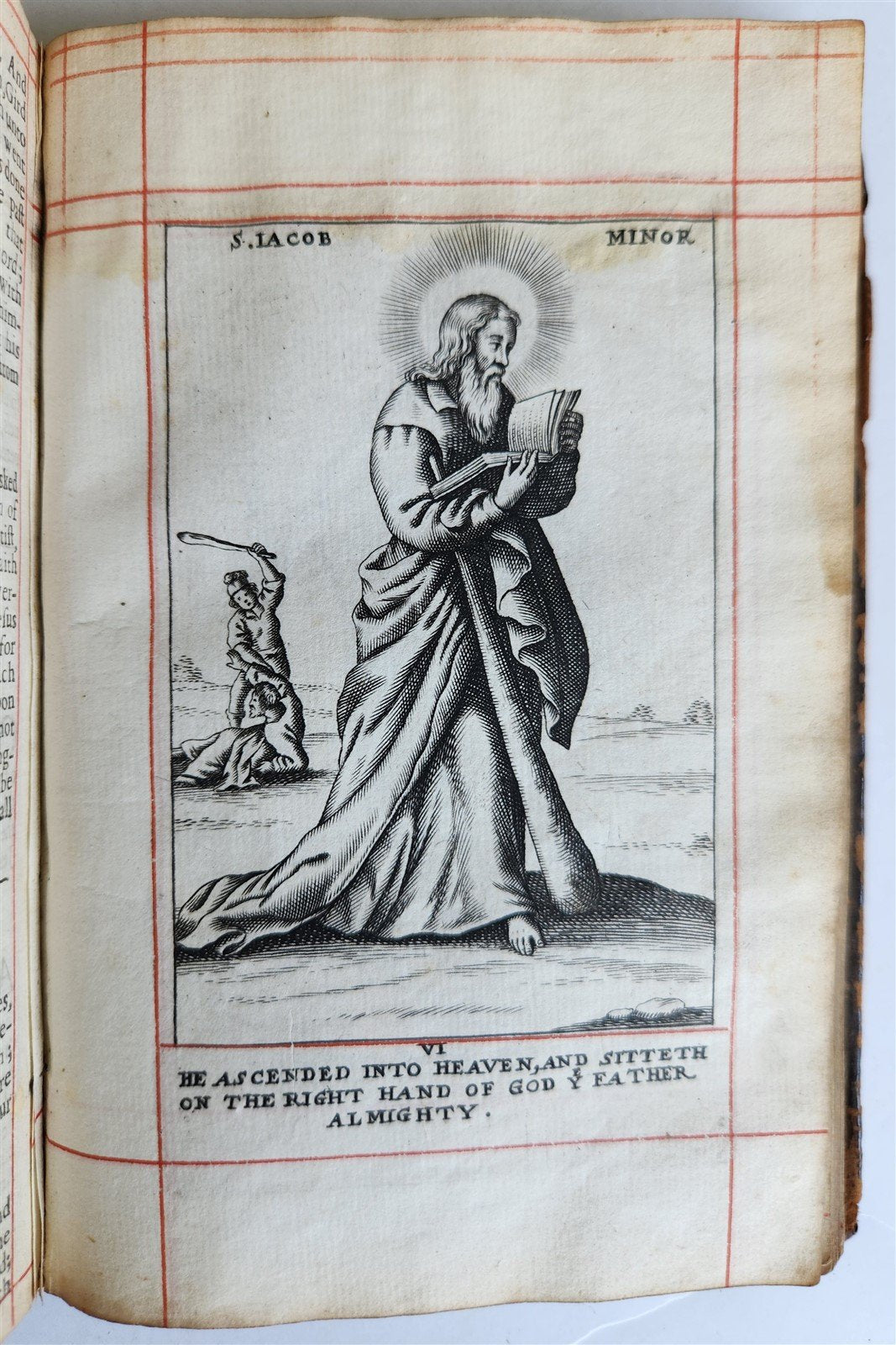 1662 BOOK of COMMON PRAYER ILLUSTRATED w/ PSALMS of DAVID antique in ENGLISH