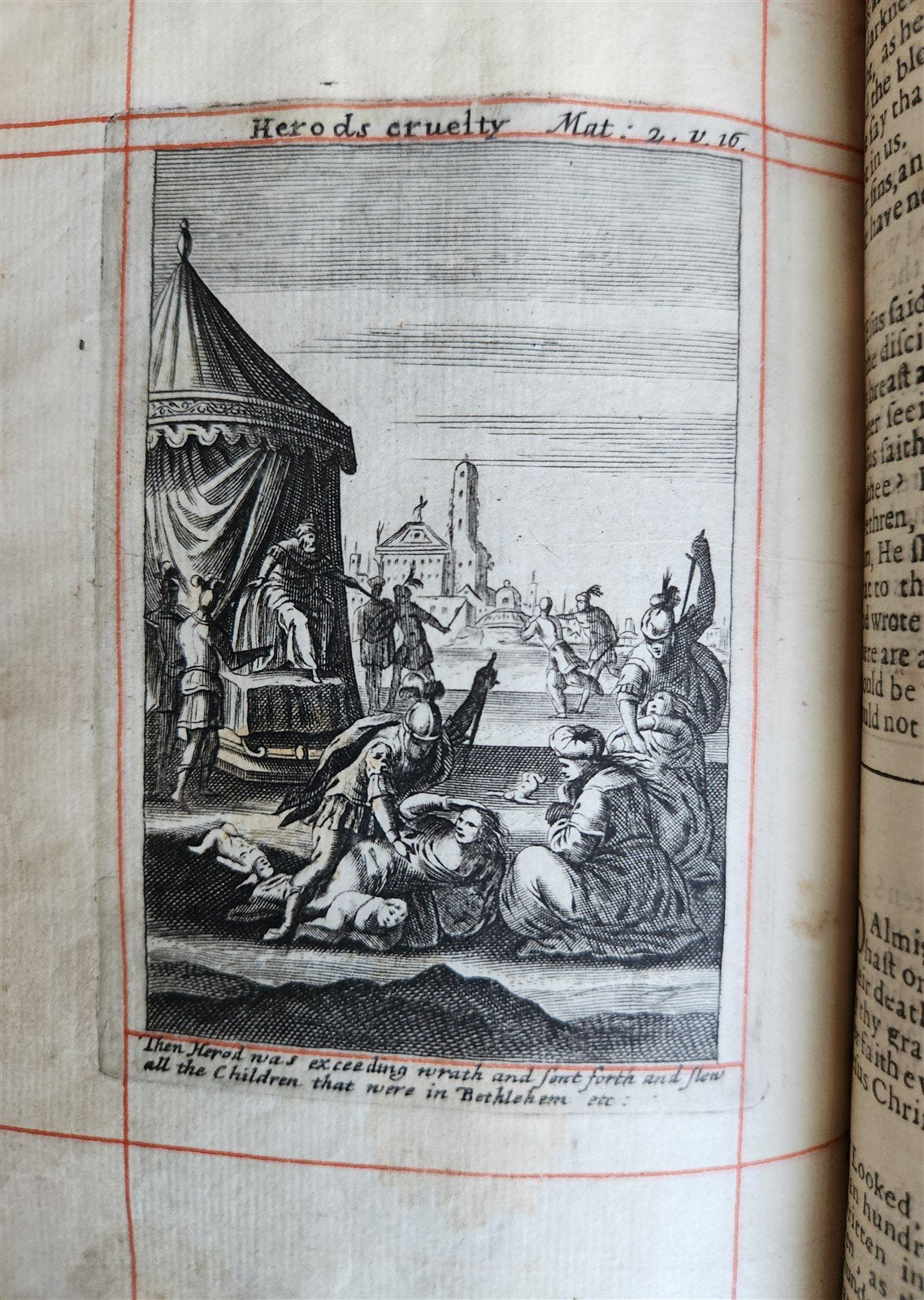 1662 BOOK of COMMON PRAYER ILLUSTRATED w/ PSALMS of DAVID antique in ENGLISH