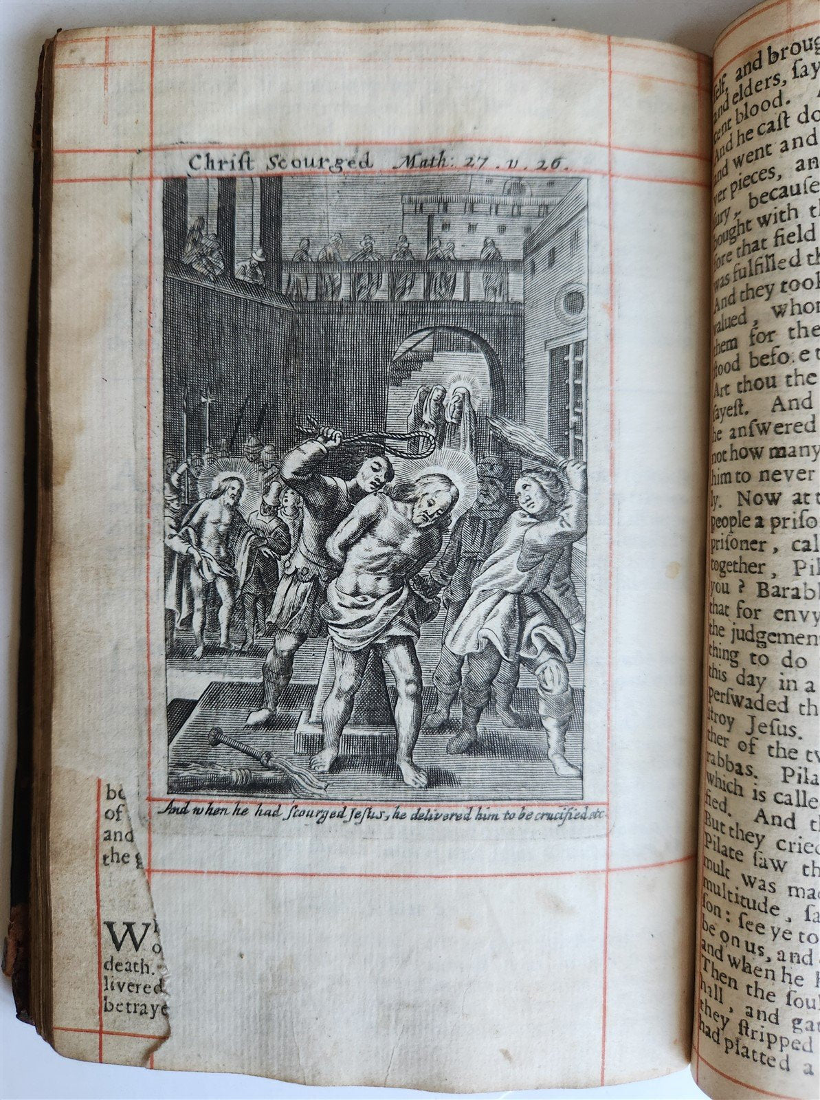 1662 BOOK of COMMON PRAYER ILLUSTRATED w/ PSALMS of DAVID antique in ENGLISH