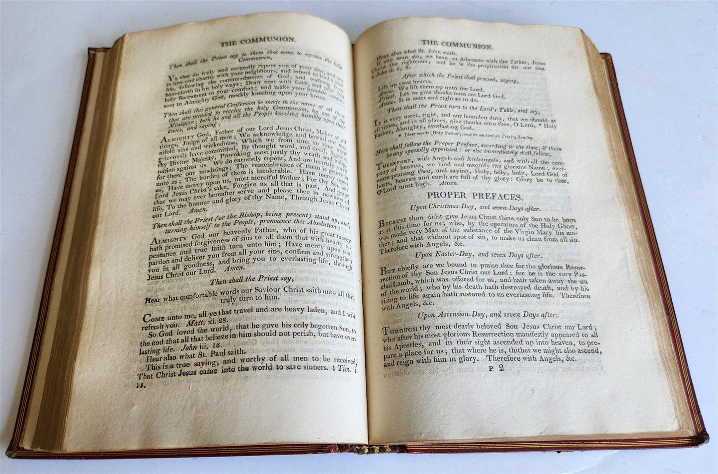 1807 BOOK of COMMON PRAYER ILLUSTRATED w/ PSALMS of DAVID antique in ENGLISH