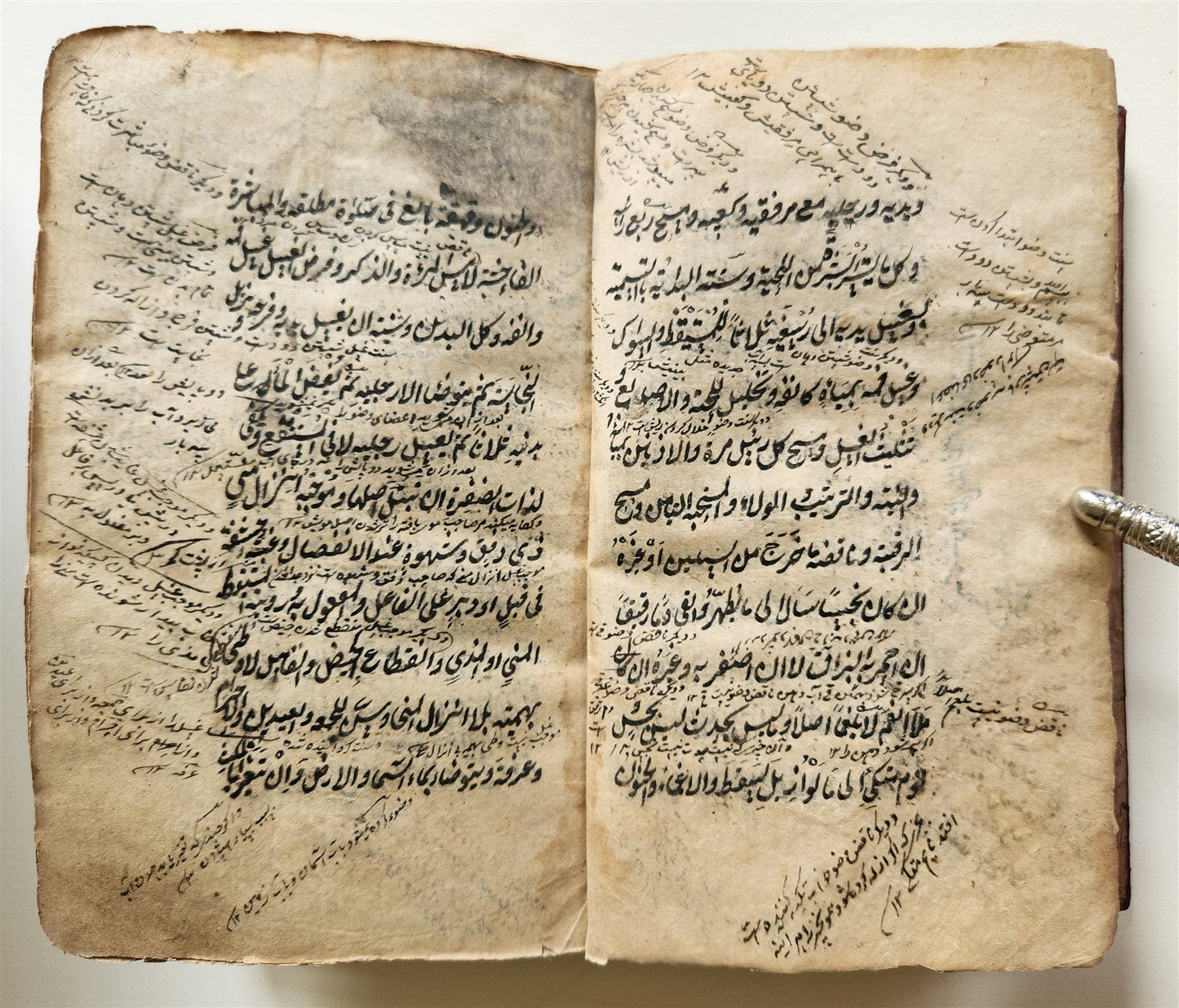1841 ARABIC & FARSI MANUSCRIPT TREATISE on ISLAMIC LAW & LOGIC antique