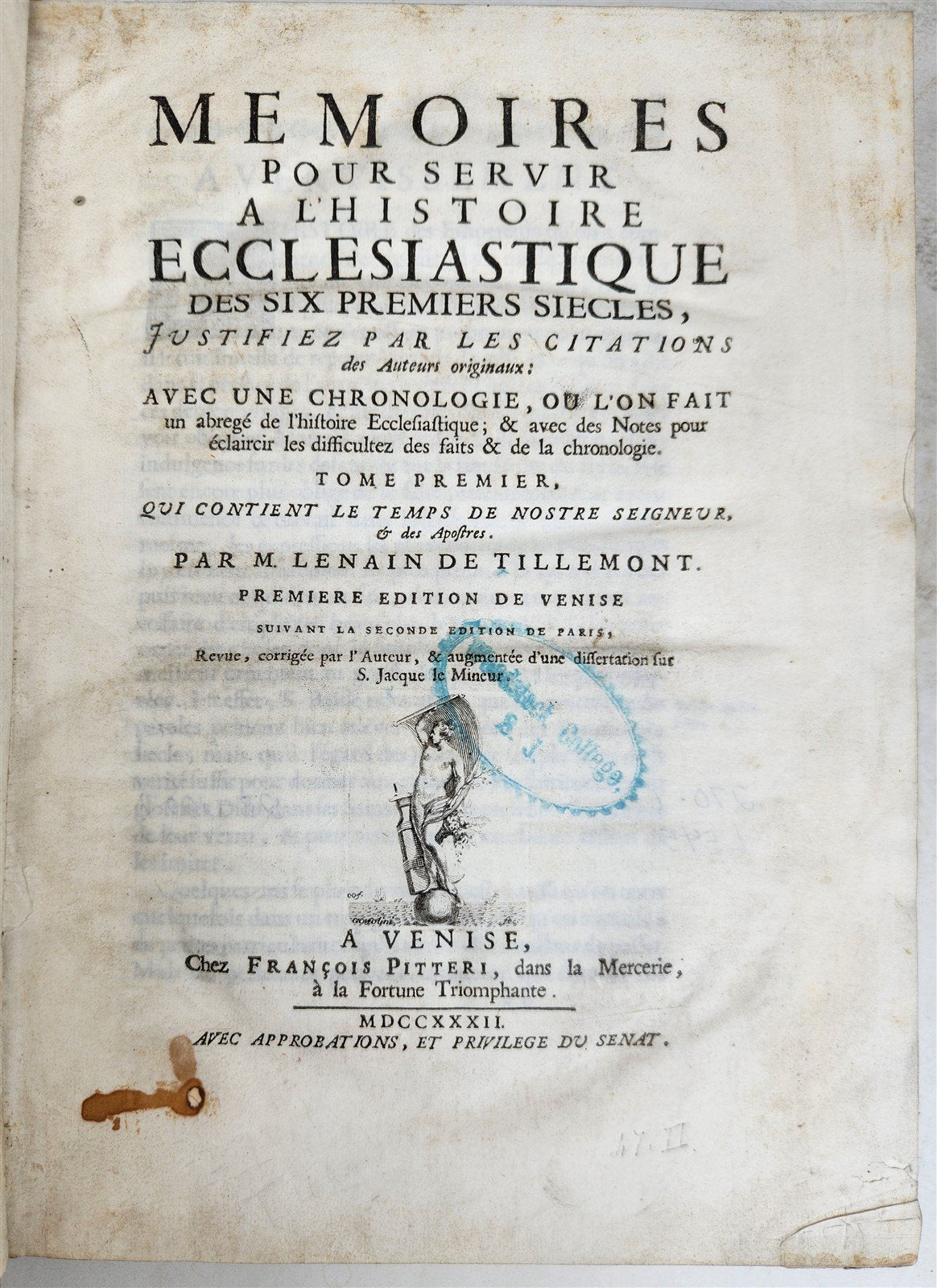 1732 ECCLESIASTICAL HISTORY 16 VELLUM BOUND VOLUMES antique SET
