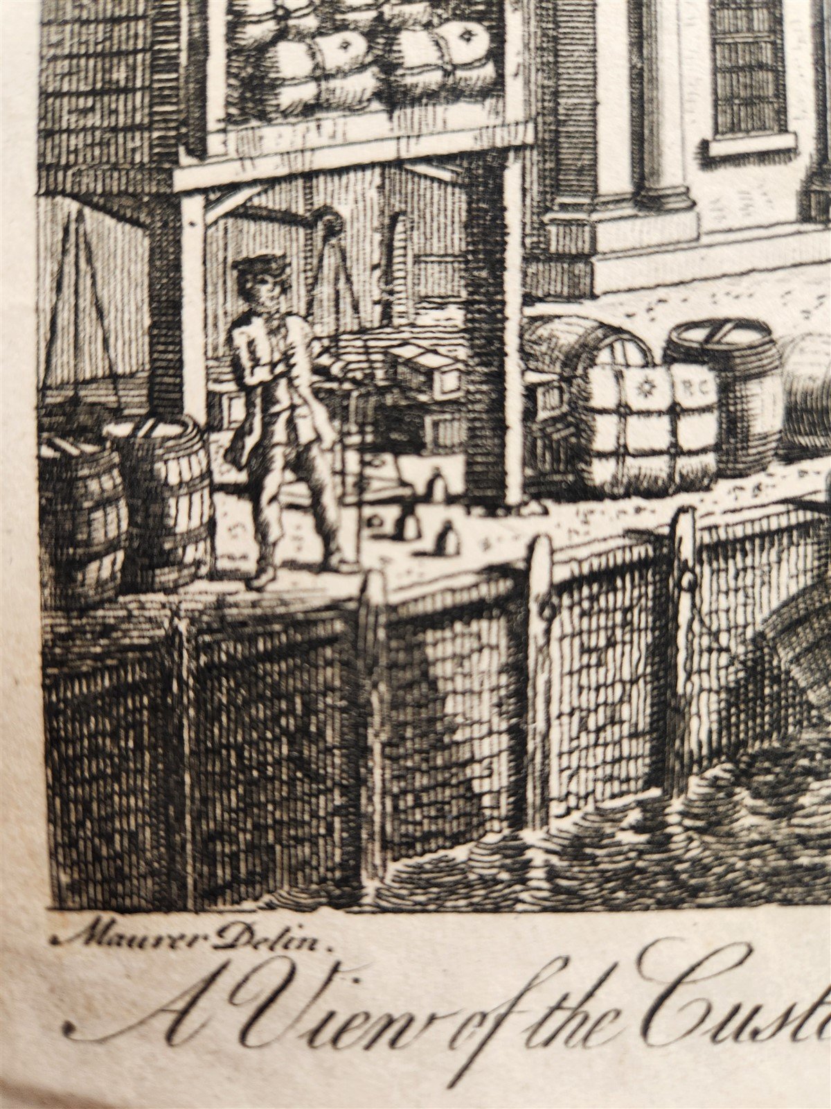 VIEW of LONDON antique 19th CENTURY ENGRAVING