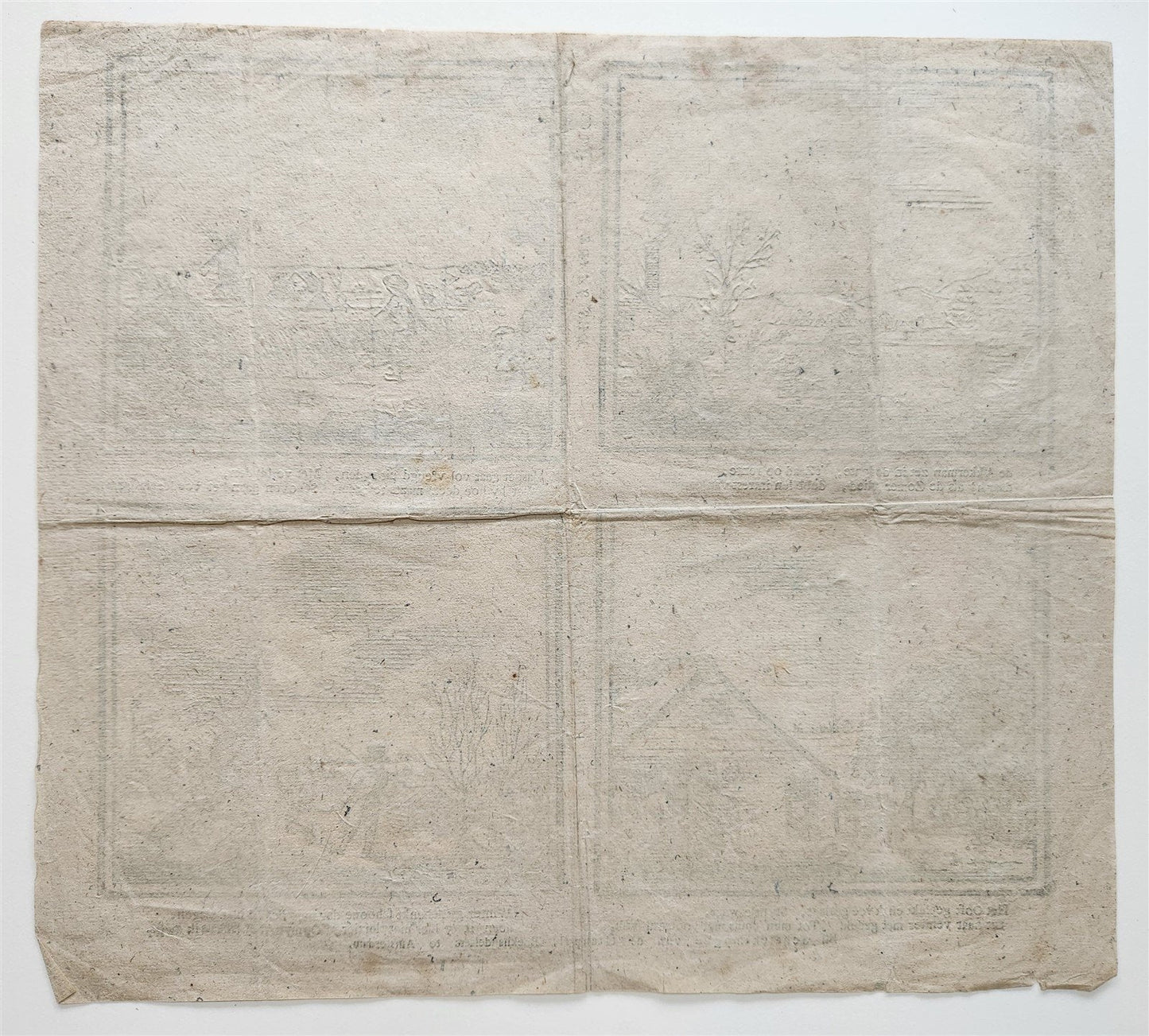 17th century THE FOUR SEASONS of the YEAR DUTCH ENGRAVING antique