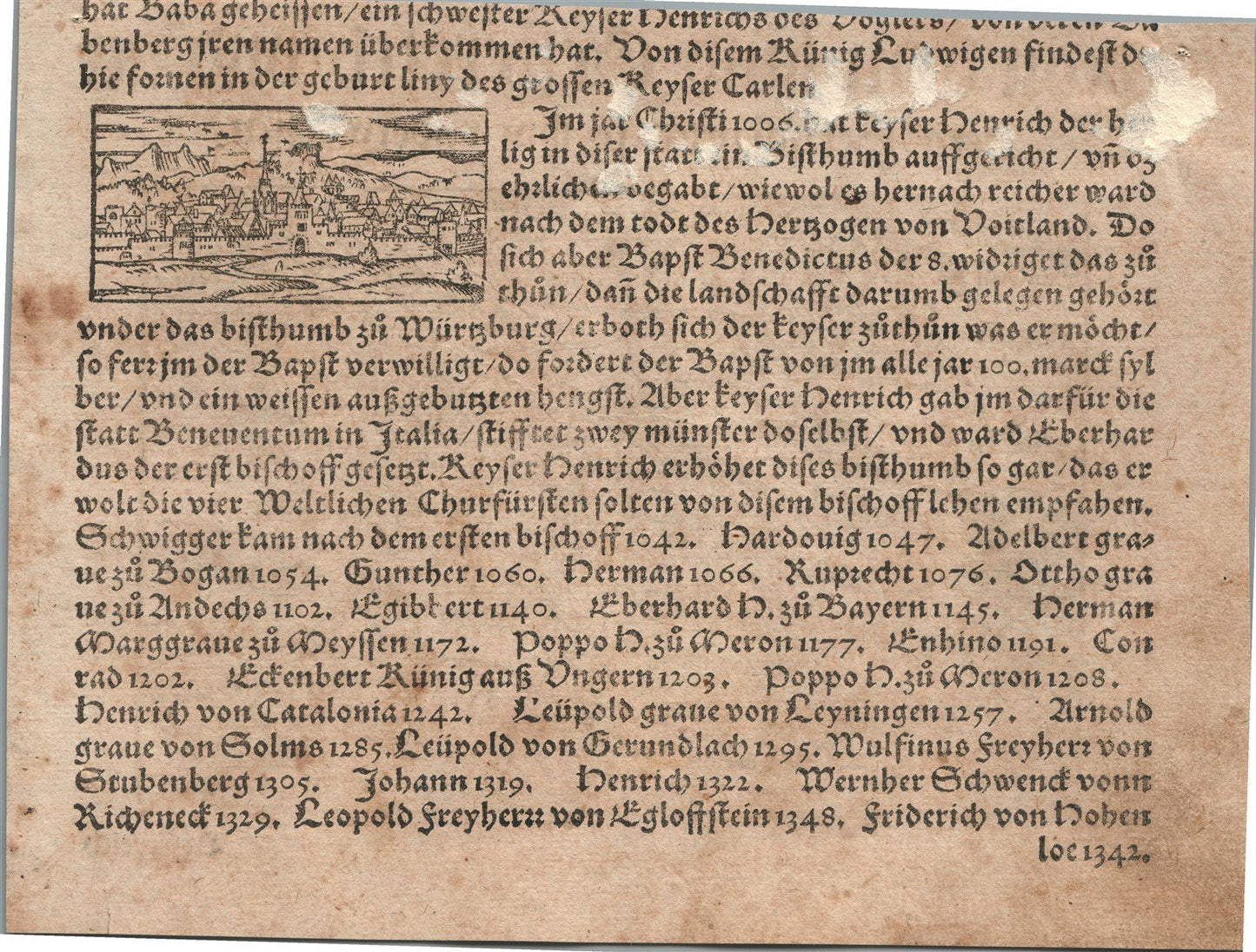 1572 MAP of AUSTRIA from SEBASTIAN MUNSTER COSMOGRAPHIA antique