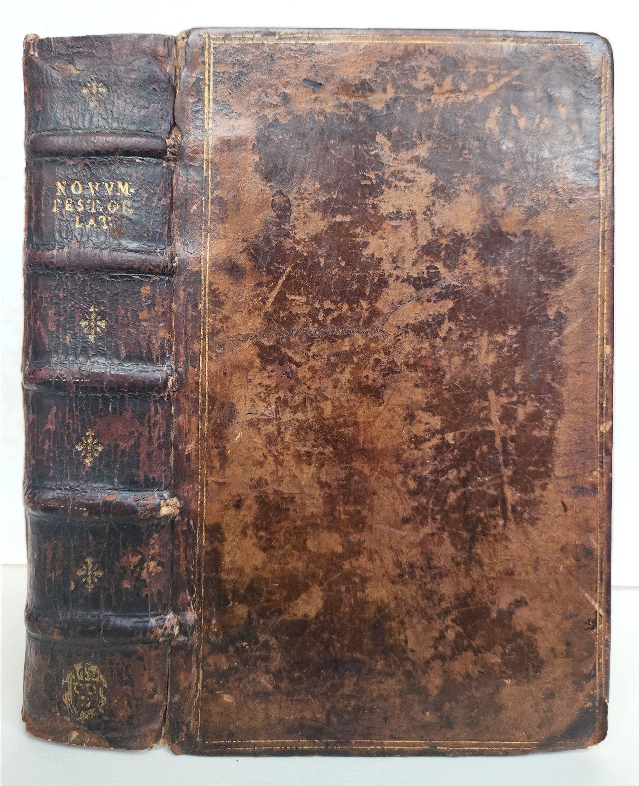 1599 BIBLE GREEK NEW TESTAMENT antique 16th CENT. NOVUM TESTAMENTUM GRAECE rare