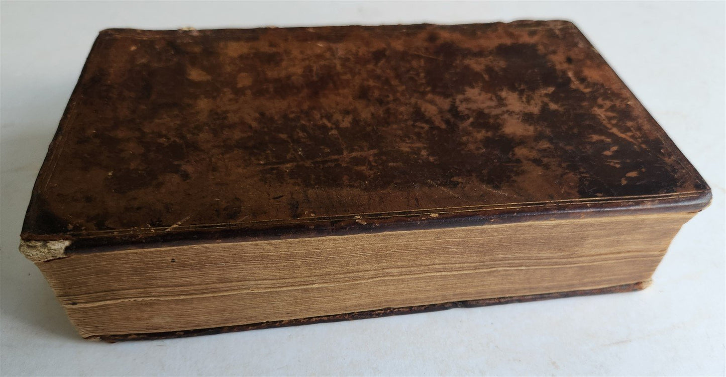 1599 BIBLE GREEK NEW TESTAMENT antique 16th CENT. NOVUM TESTAMENTUM GRAECE rare