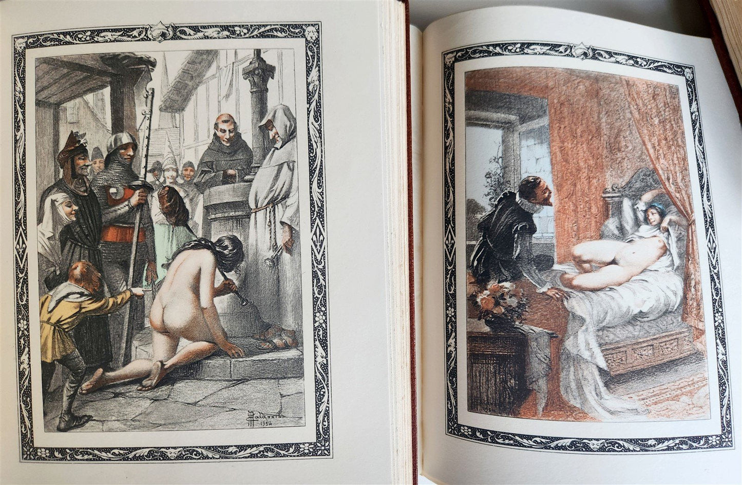 1935 FRENCH EROTIC ILLUSTRATED antique Vies des Dames Galantes 3 VOLUMES