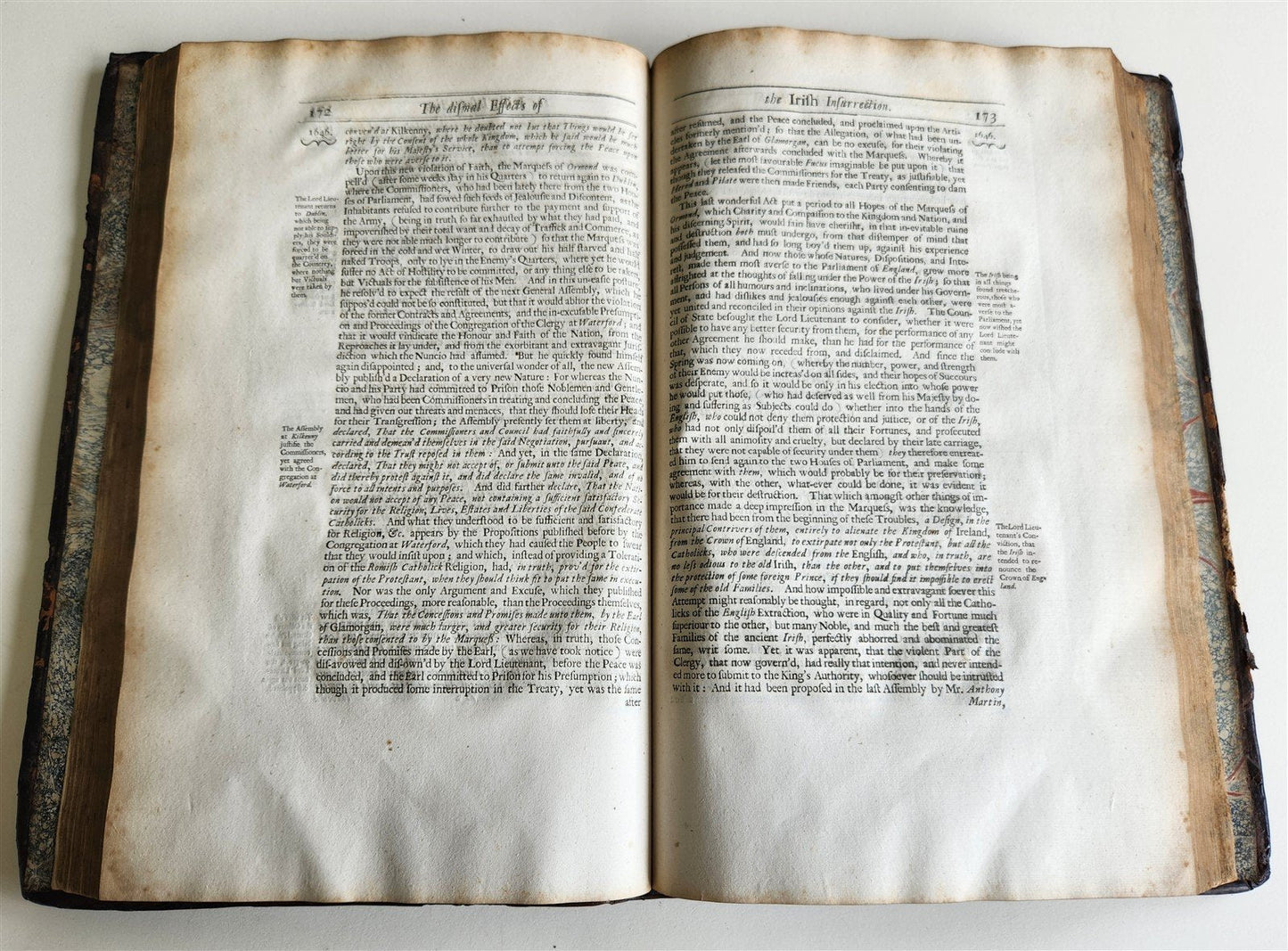 1680 HISTORY OF THE EXECRABLE IRISH REBELLION antique FOLIO in ENGLISH