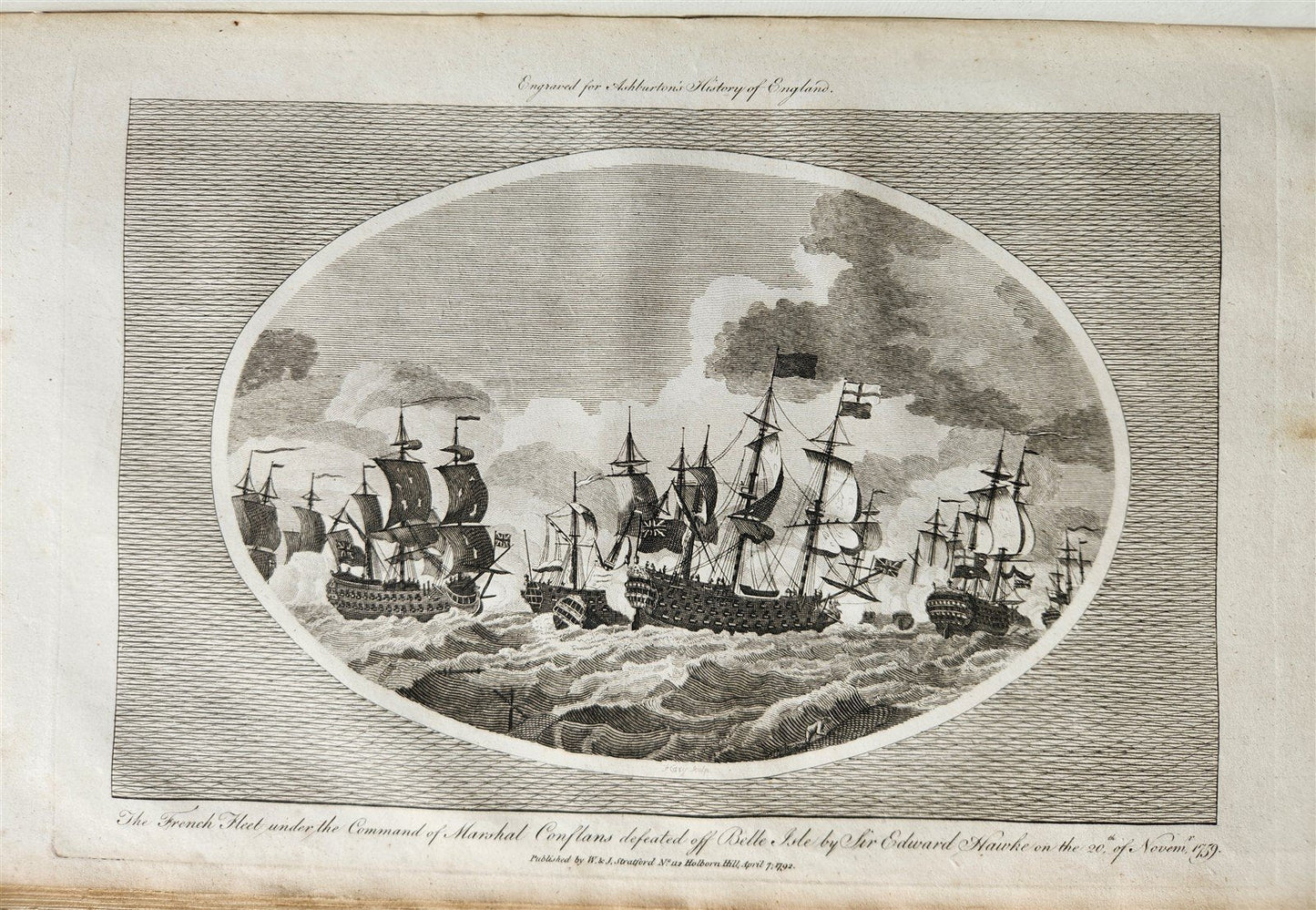 1795 HISTORY OF ENGLAND BRUTUS BEFORE JULIUS CAESAR antique FOLIO ILLUSTRATED