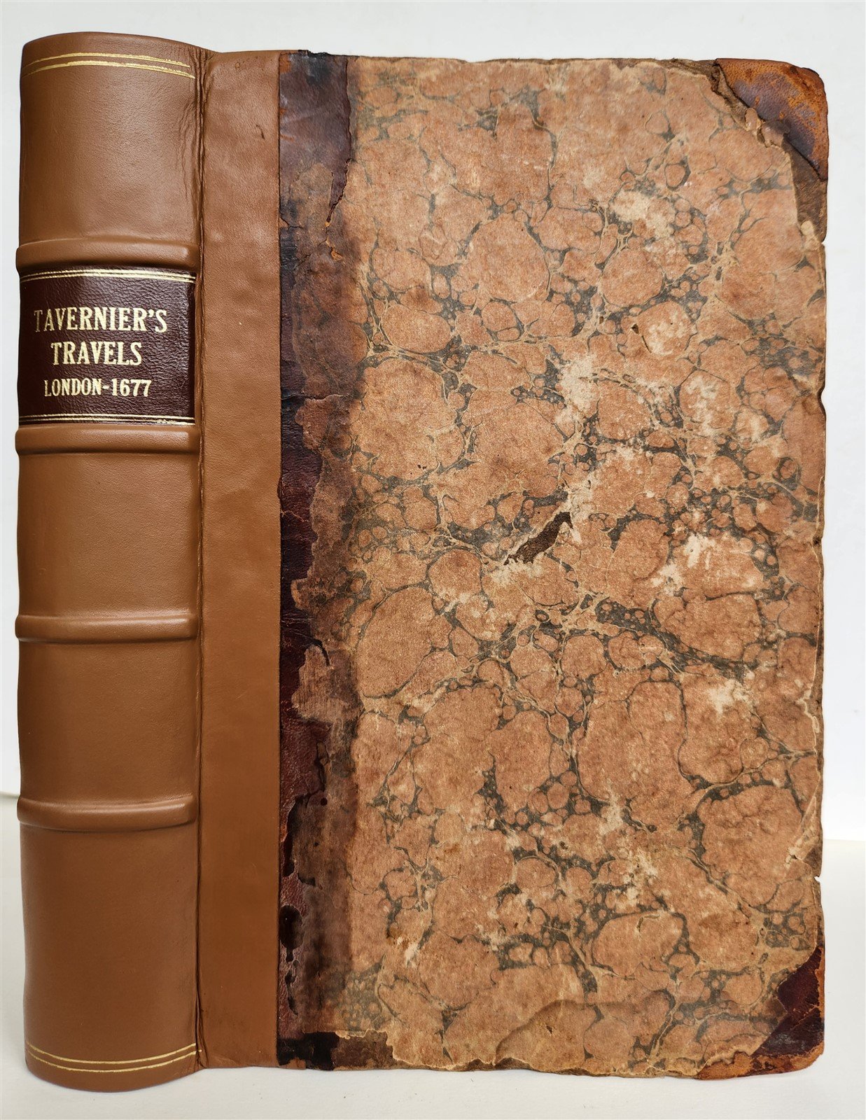 1677 SIX VOYAGES OF JOHN BAPTISTA TAVERNIER antique FOLIO ILLUSTRATED