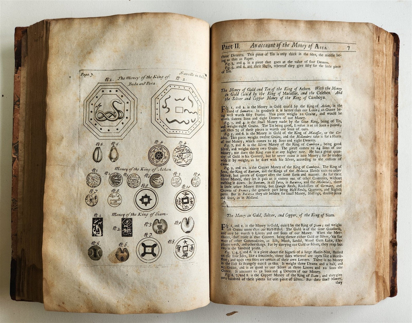 1677 SIX VOYAGES OF JOHN BAPTISTA TAVERNIER antique FOLIO ILLUSTRATED