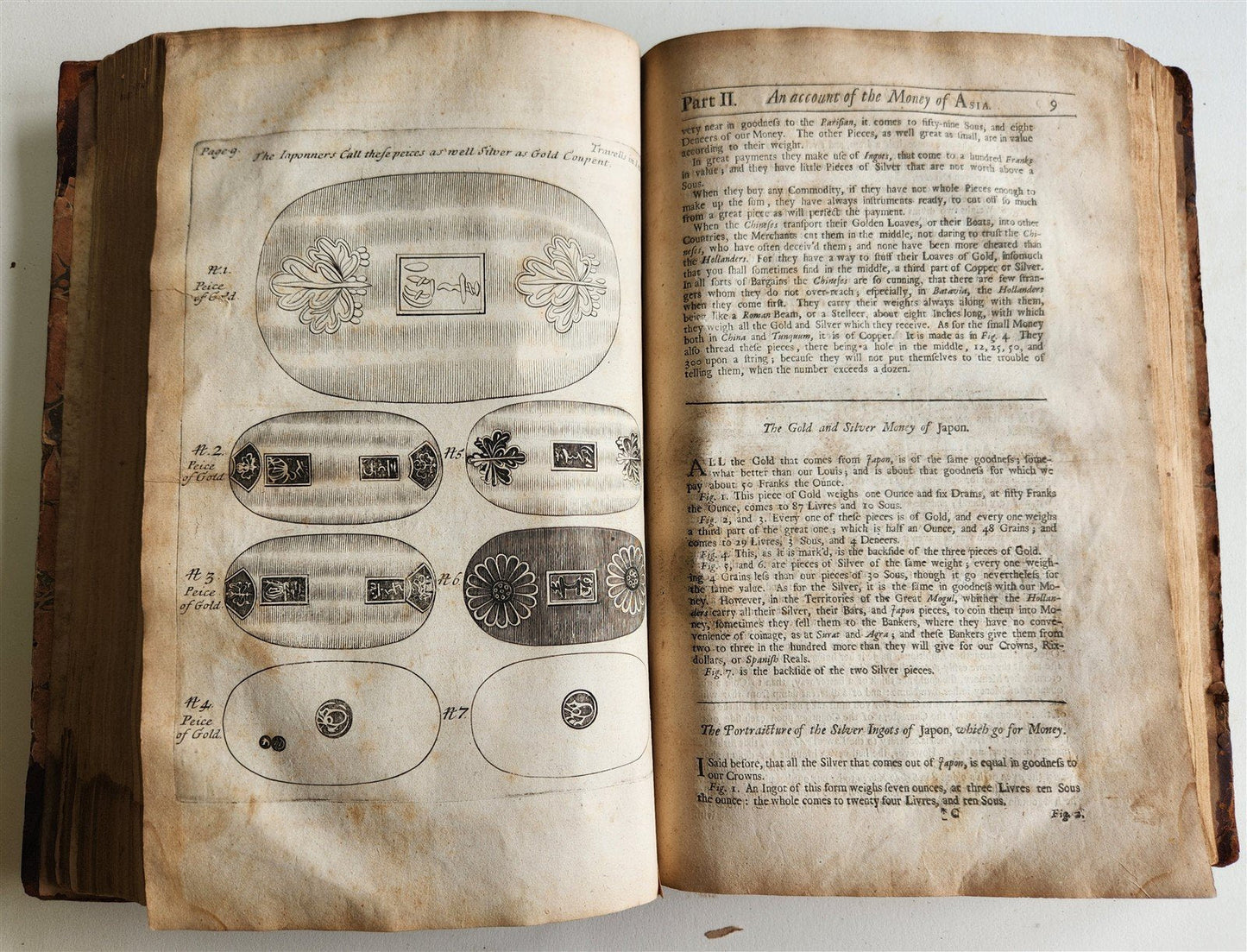 1677 SIX VOYAGES OF JOHN BAPTISTA TAVERNIER antique FOLIO ILLUSTRATED