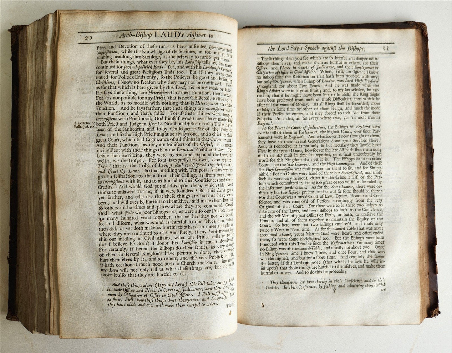 1695 HISTORY of TROUBLES & TRYAL OF BLESSED MARTYR WILLIAM LAUD antique FOLIO